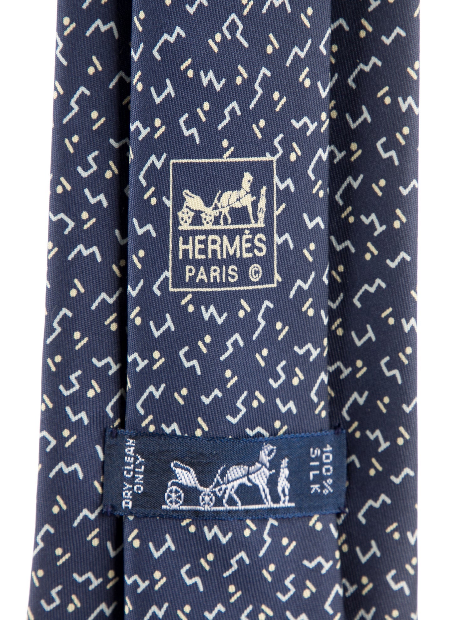 Hermès Silk Pattern Tie