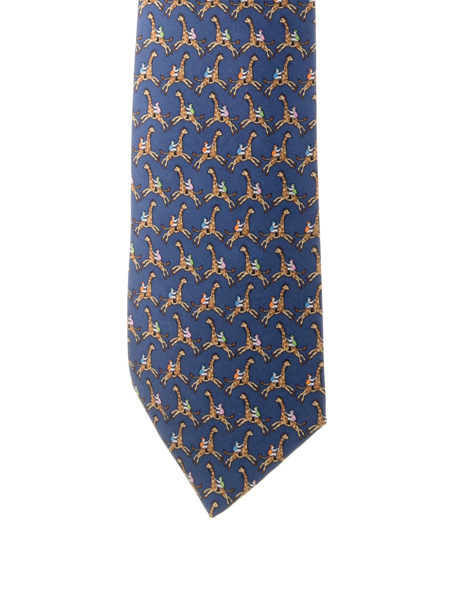 Hermès Patterned Silk Tie