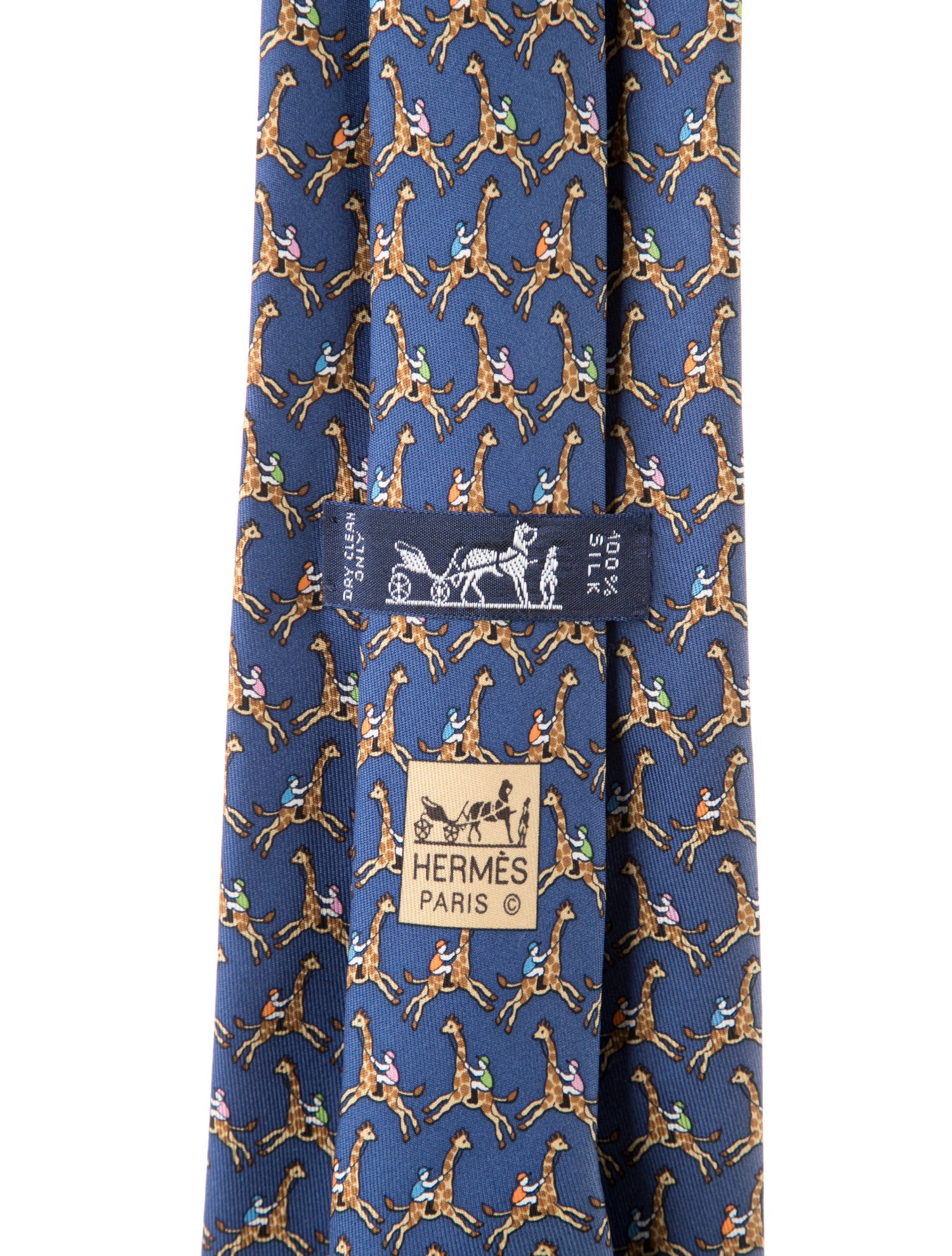 Hermès Patterned Silk Tie