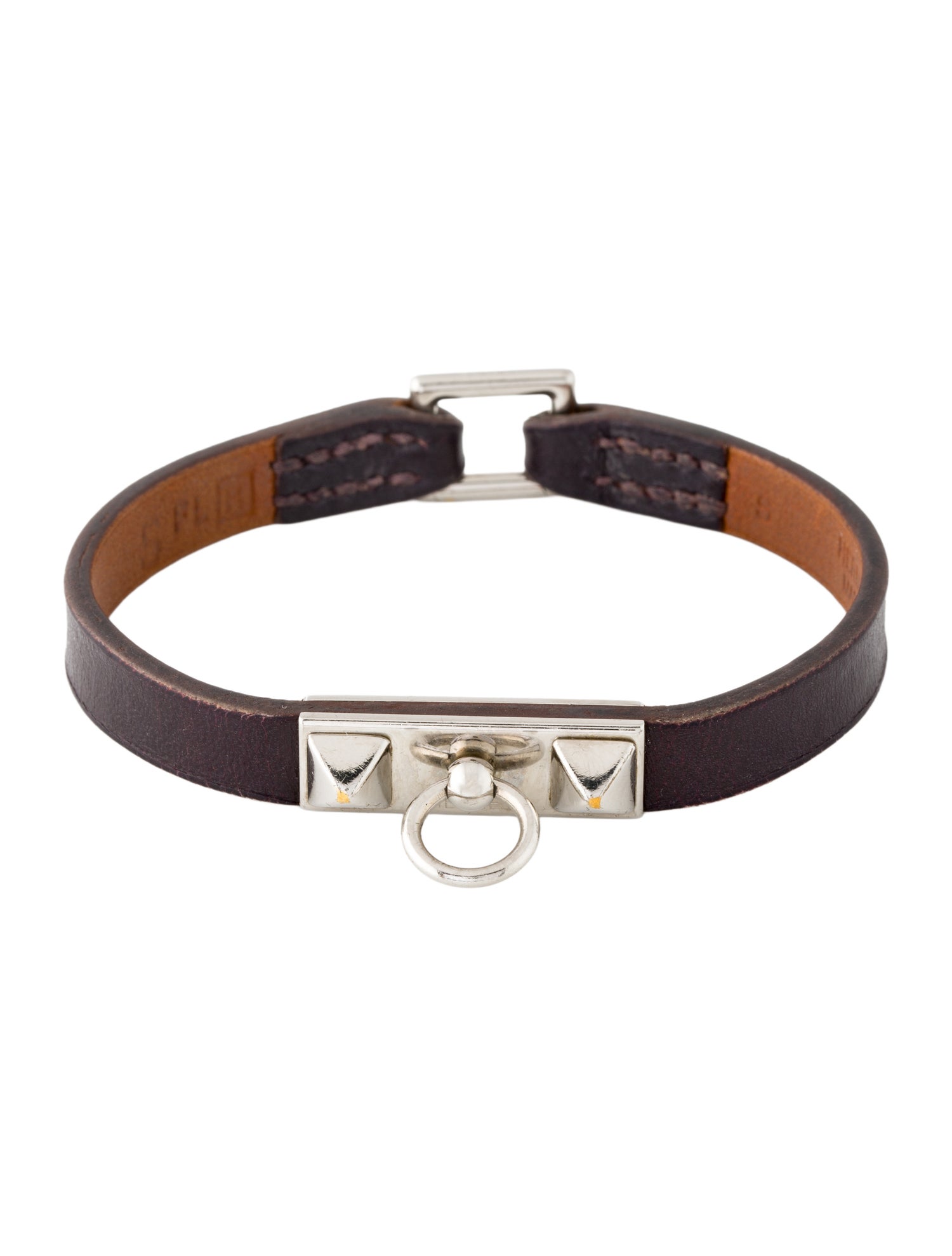 Hermès Leather Rivale Mini Wrap Bracelet
