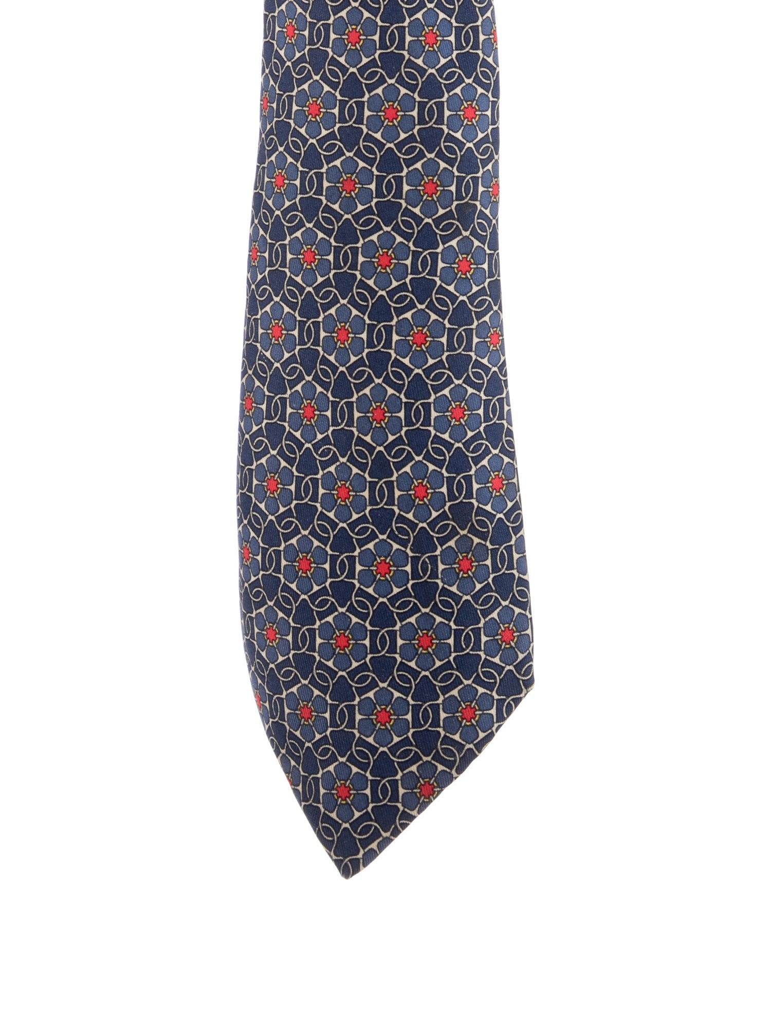 Hermès Silk Patterned Tie