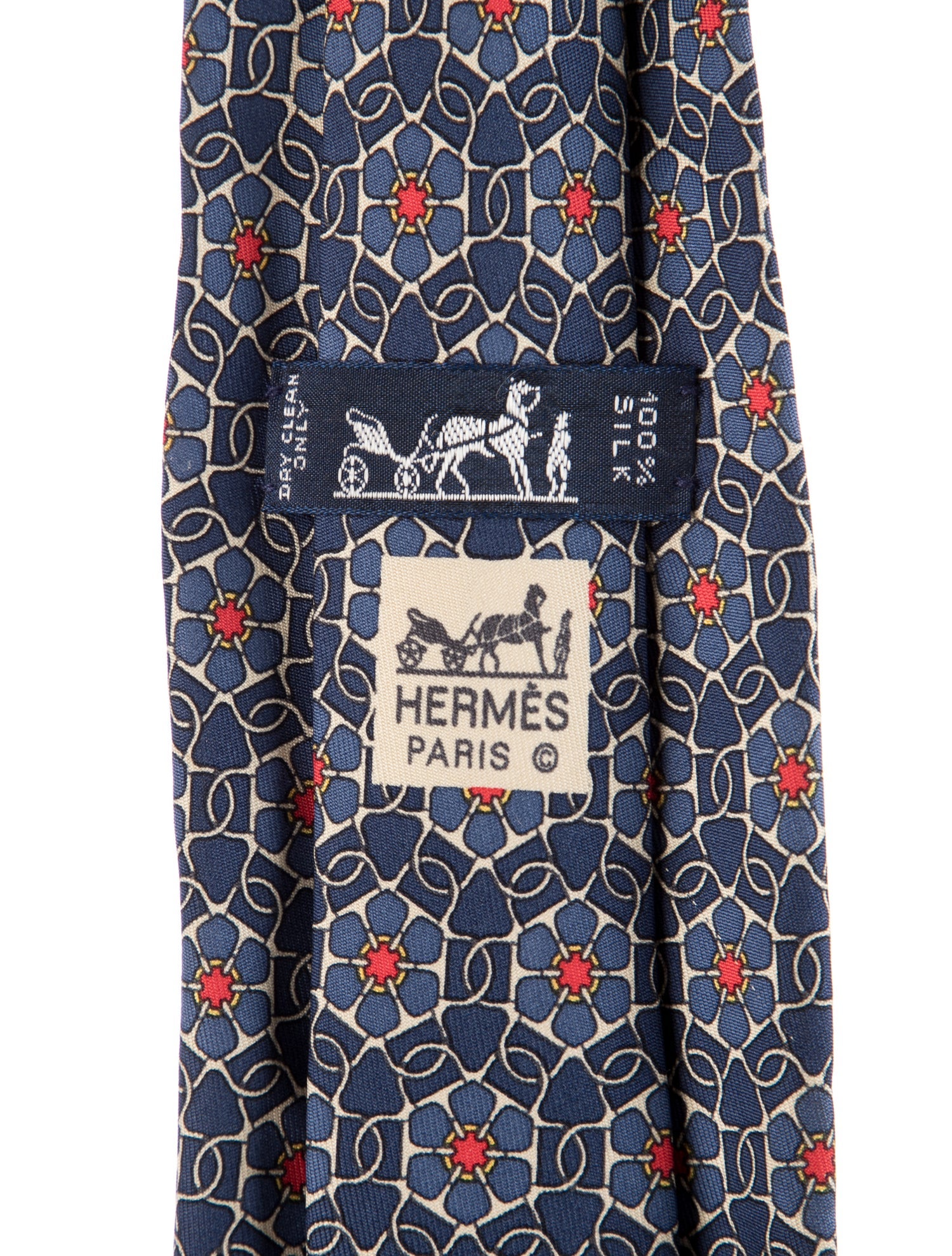 Hermès Silk Patterned Tie