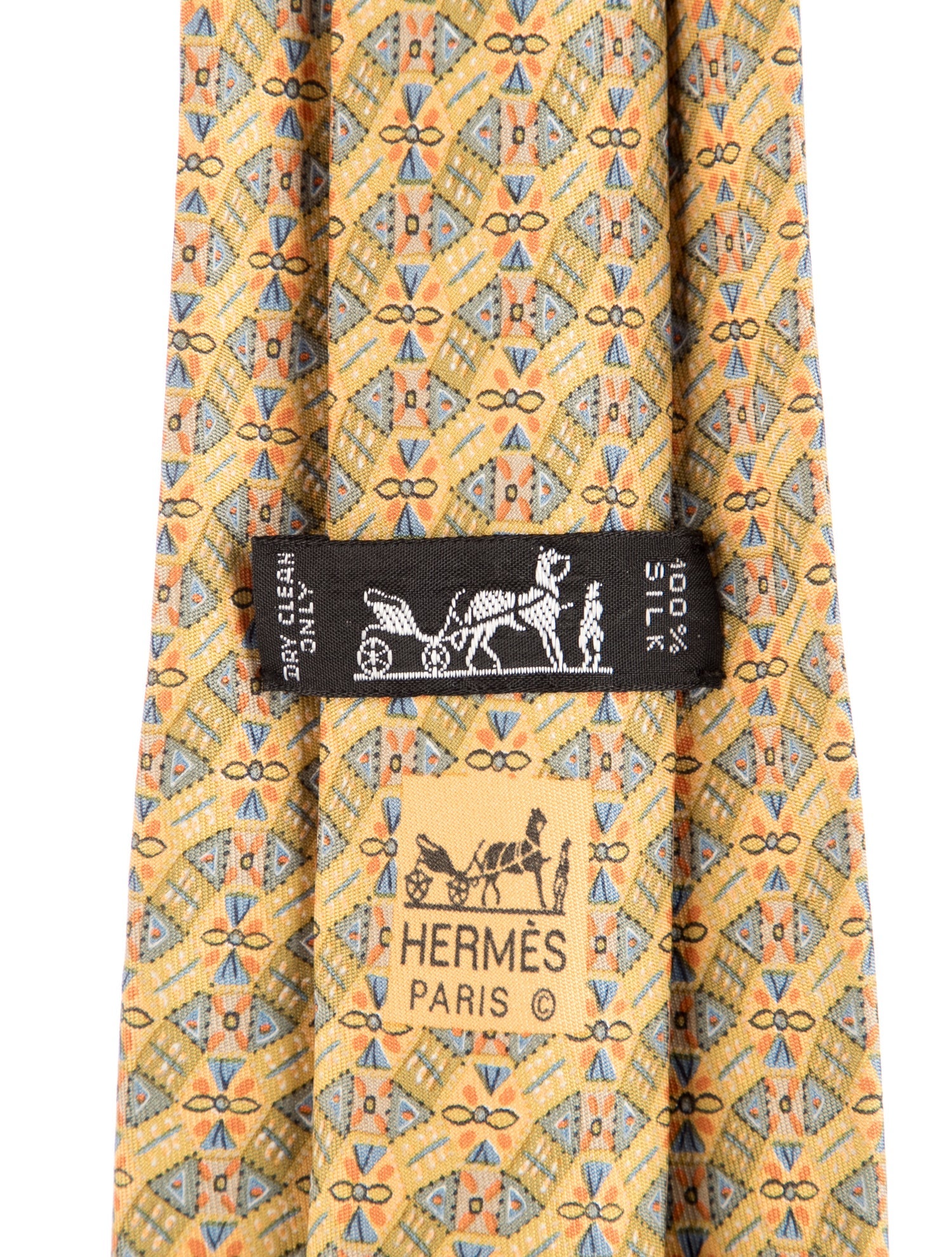 Hermès Silk Patterned Tie