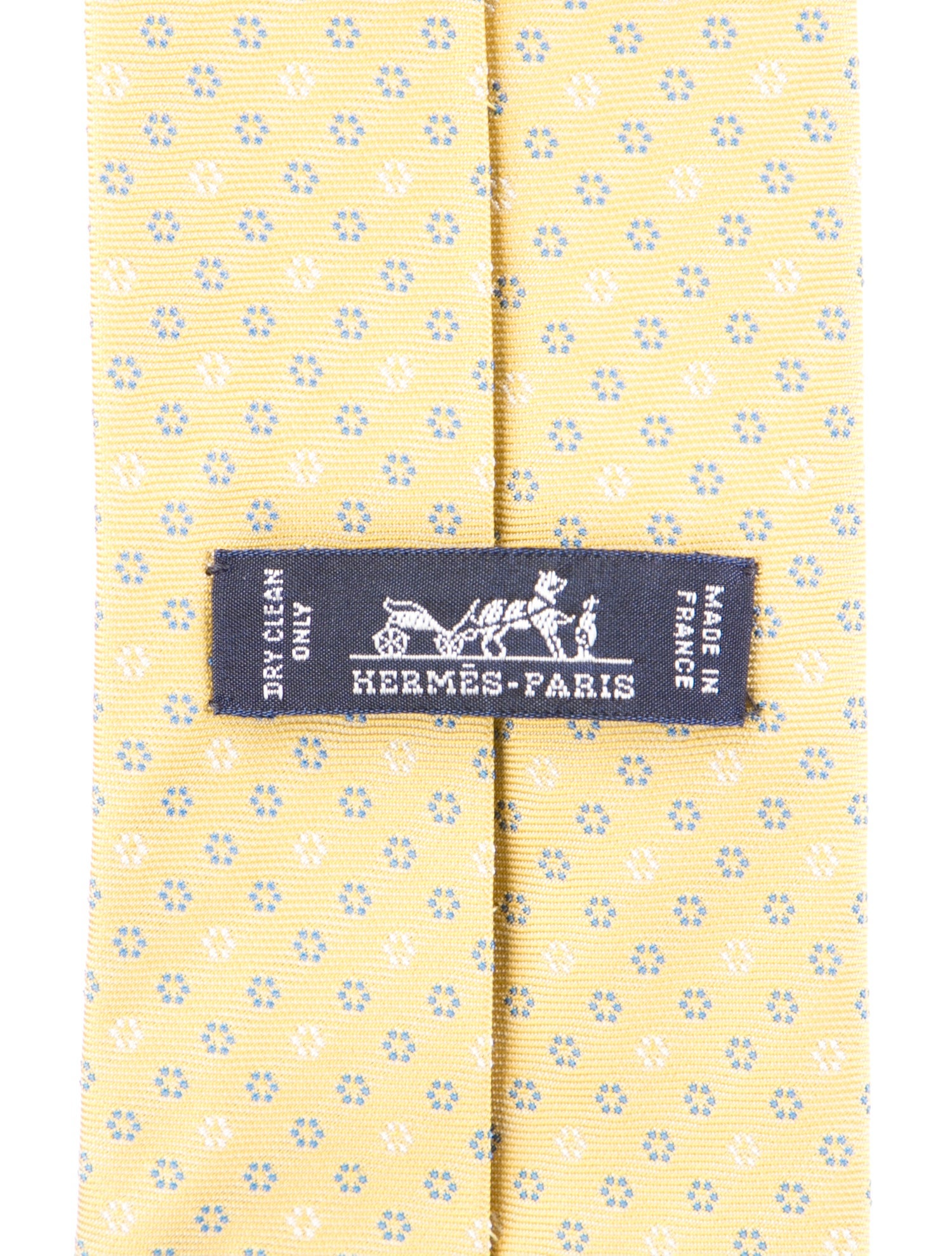 Hermès Pattern Print Silk Tie
