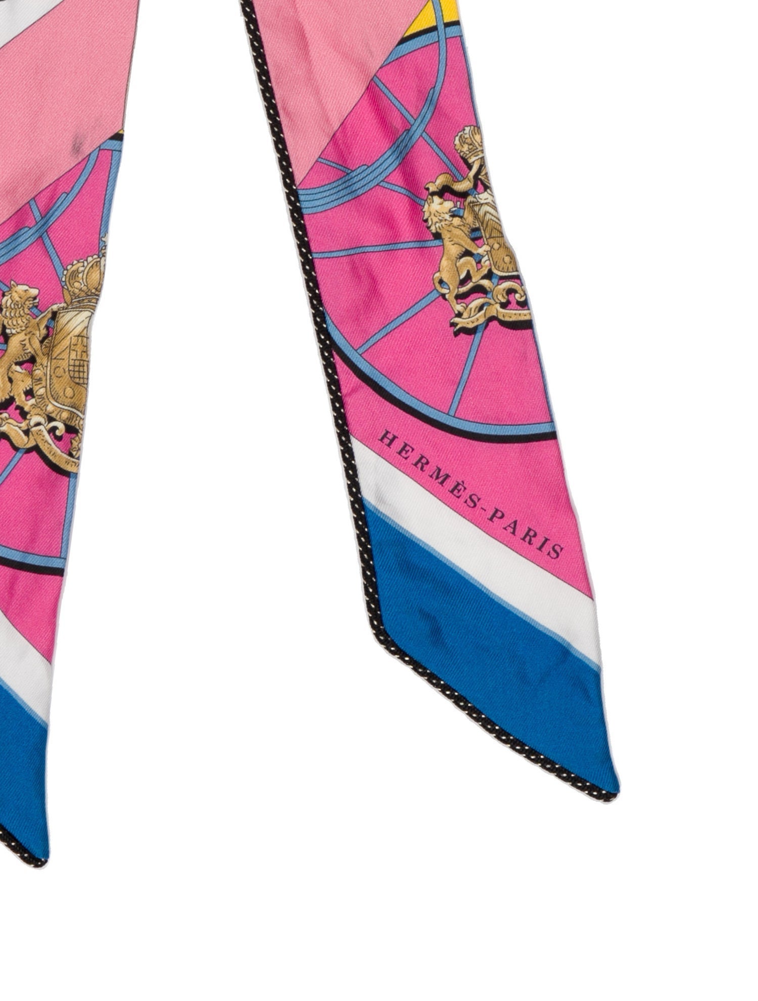 Hermès Springs Springs Silk Twilly Scarf