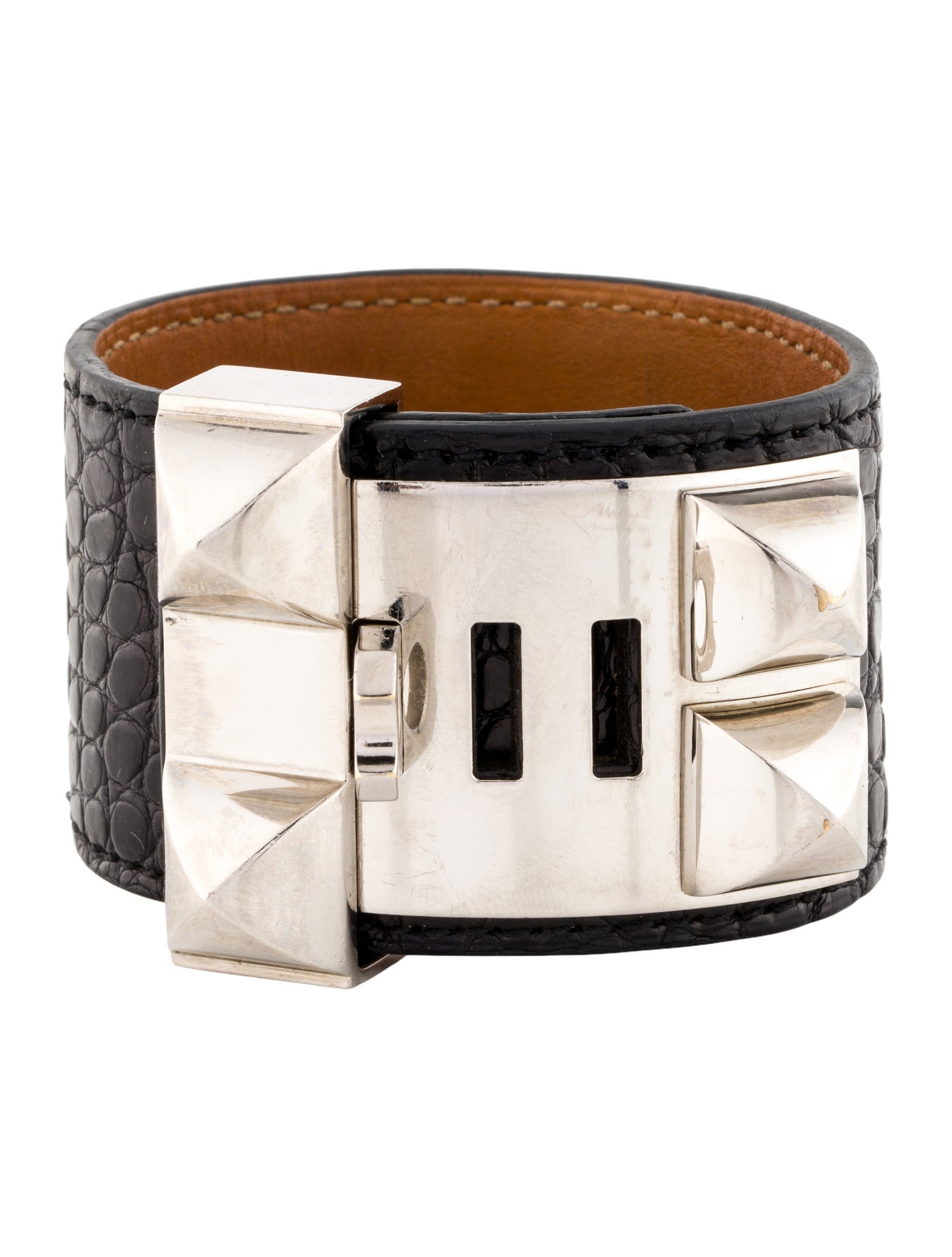 Hermès Alligator Collier de Chien Wrap Bracelet