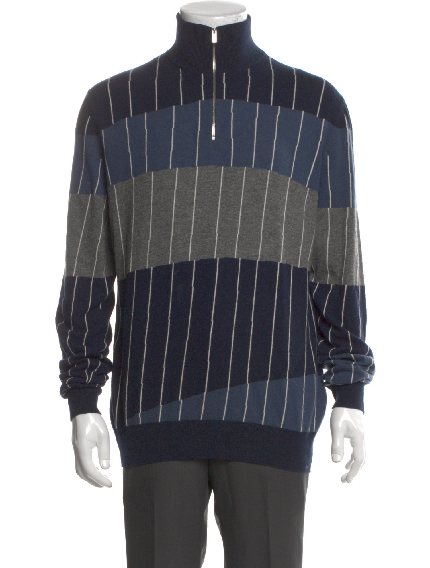 Hermès Cashmere Plaid Print Cardigan