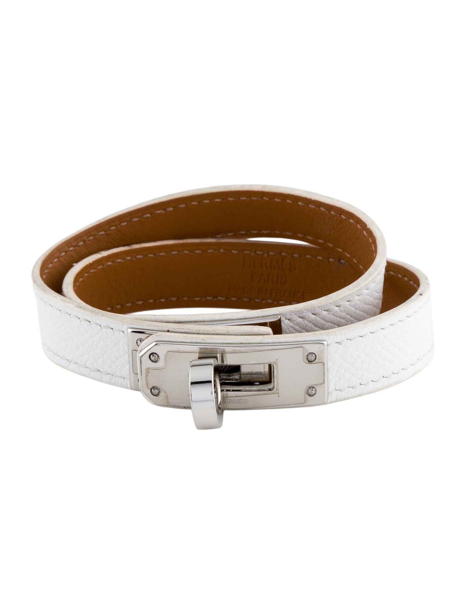 Hermès Leather Mini Kelly Double Tour Bracelet