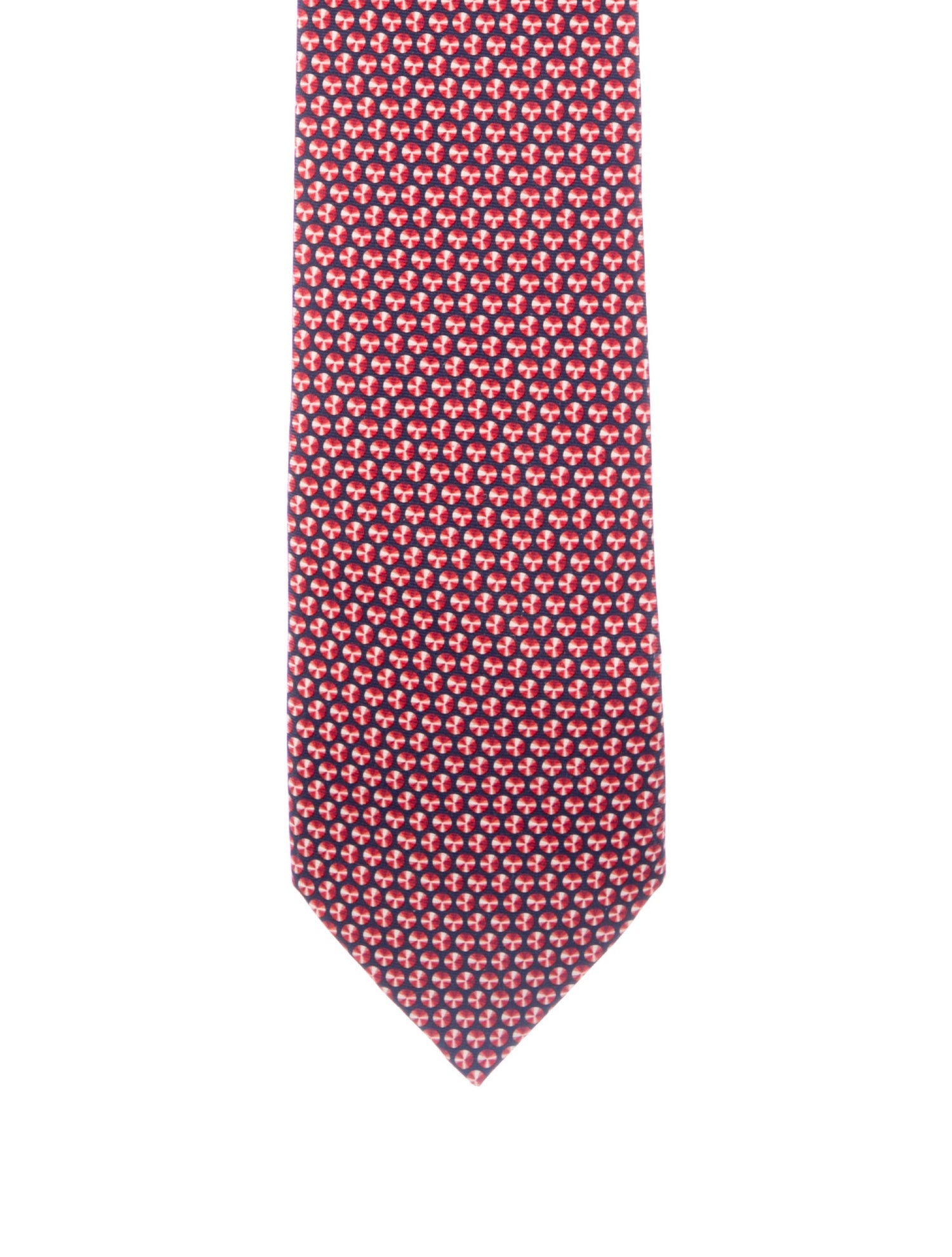 Hermès Pattern Printed Silk Tie