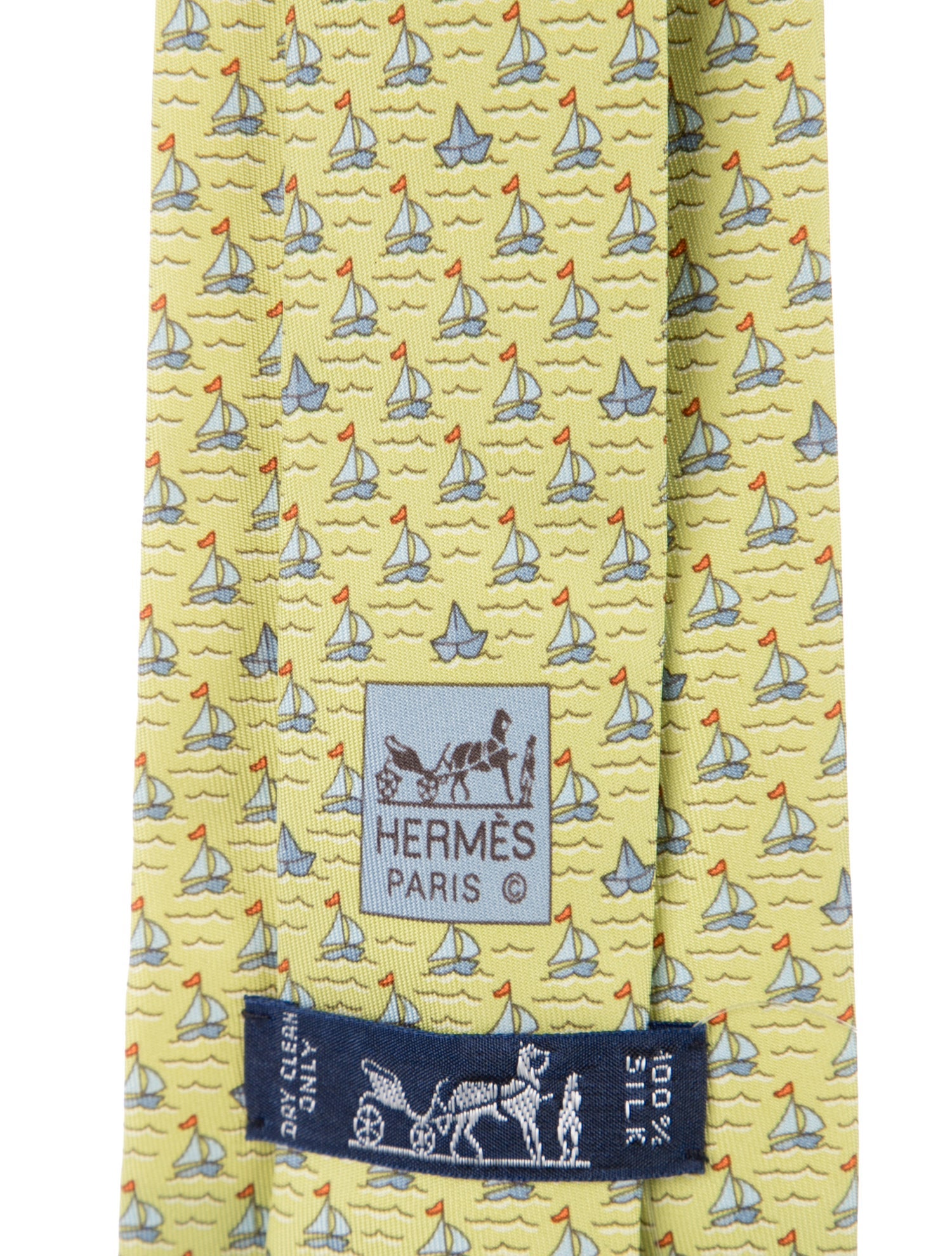 Hermès Patterned Silk Tie