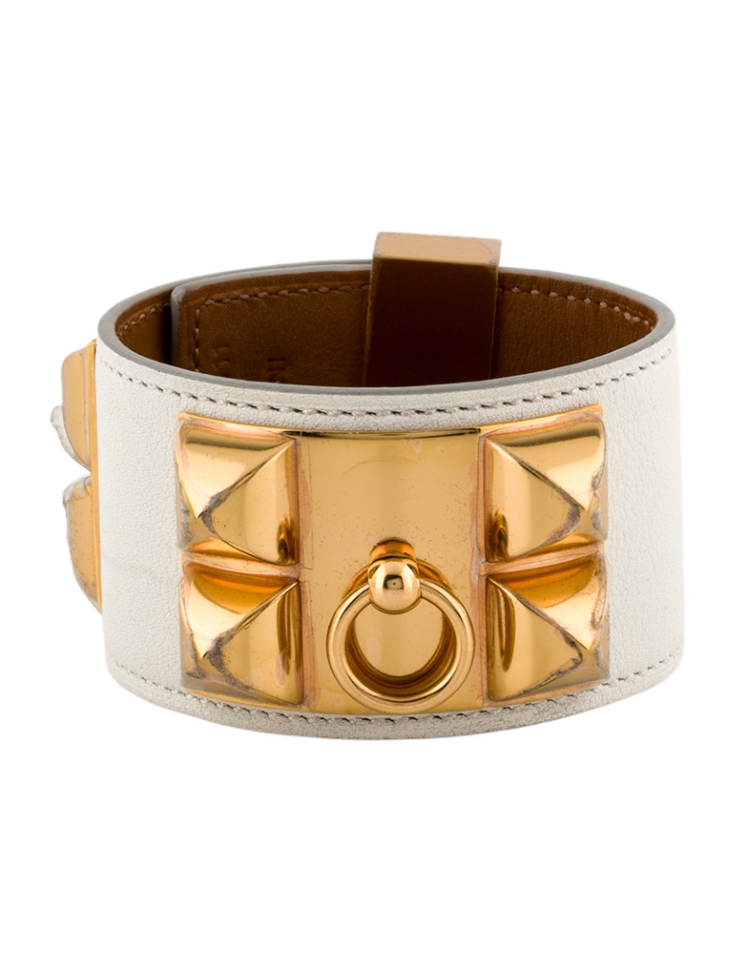 Hermès Leather Collier de Chien Wrap Bracelet