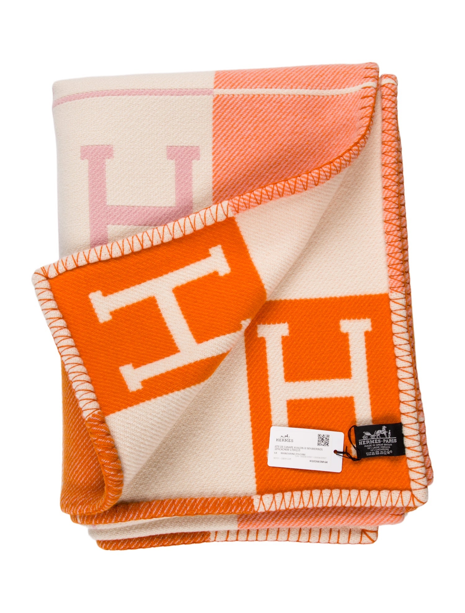 Hermès Avalon III Throw Blanket w/ Tags