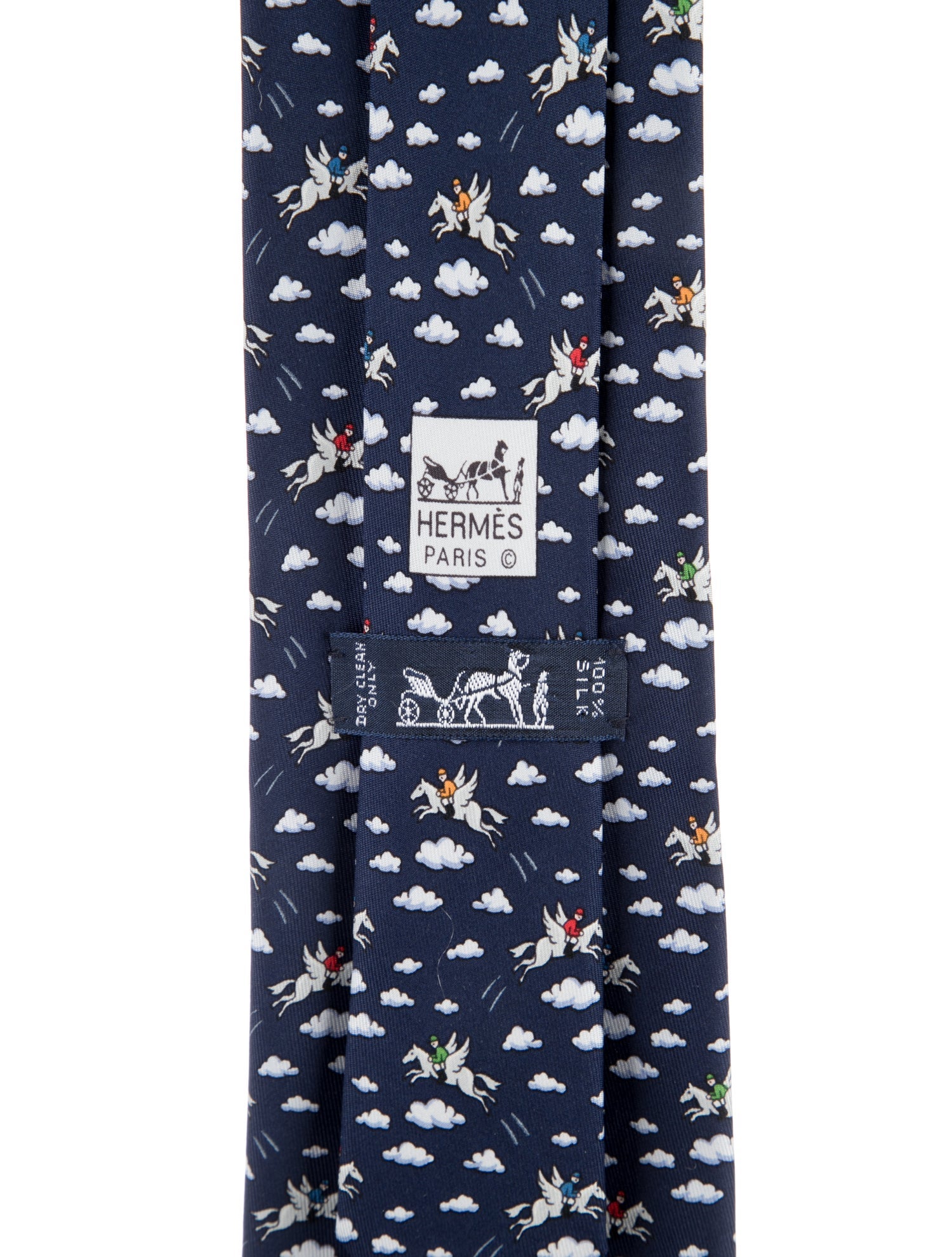 Hermès Silk Patterned Tie w/Tags