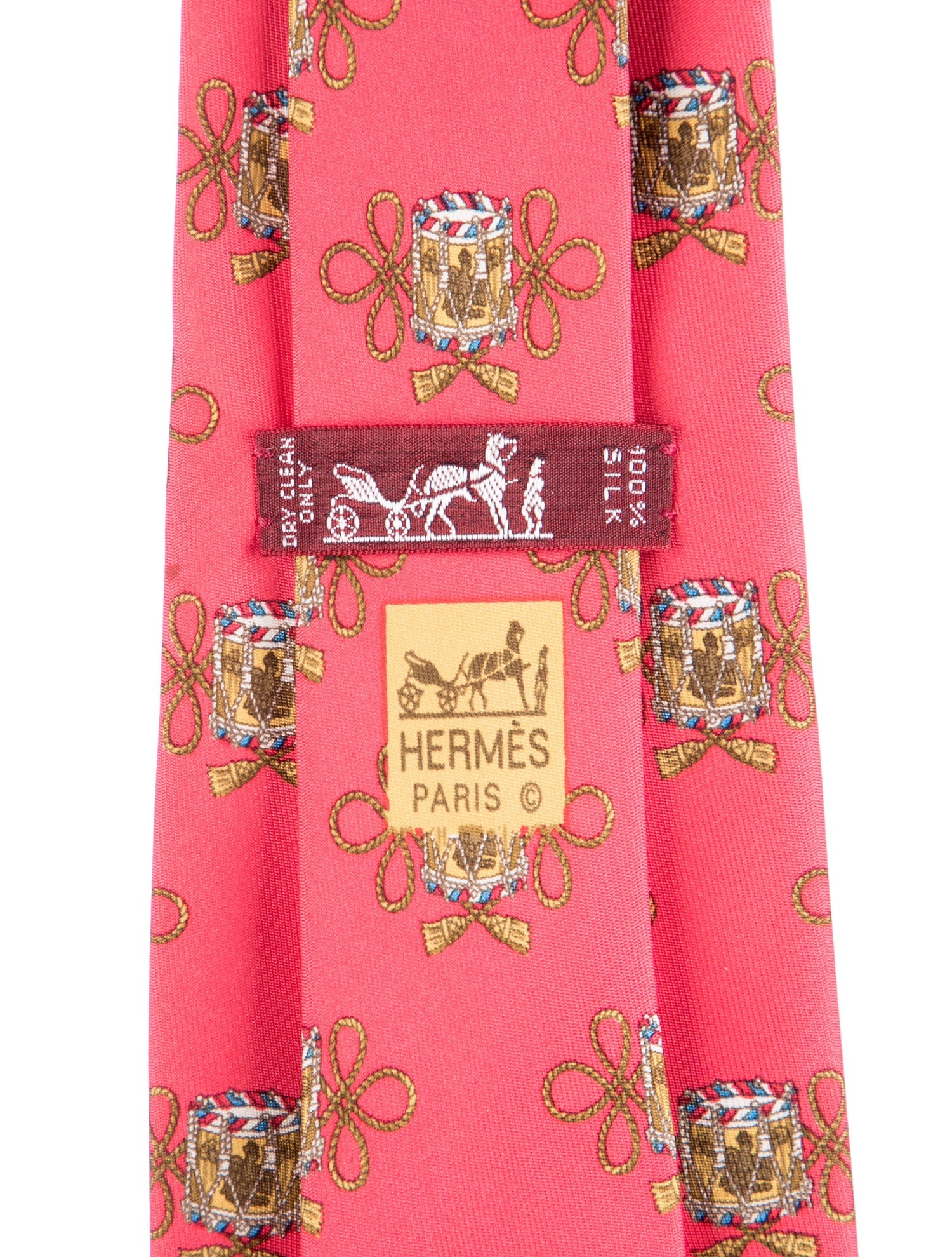 Hermès Silk Tassel Drum Tie