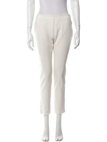 Pre-owned Hermes Straight Leg Pants In White
