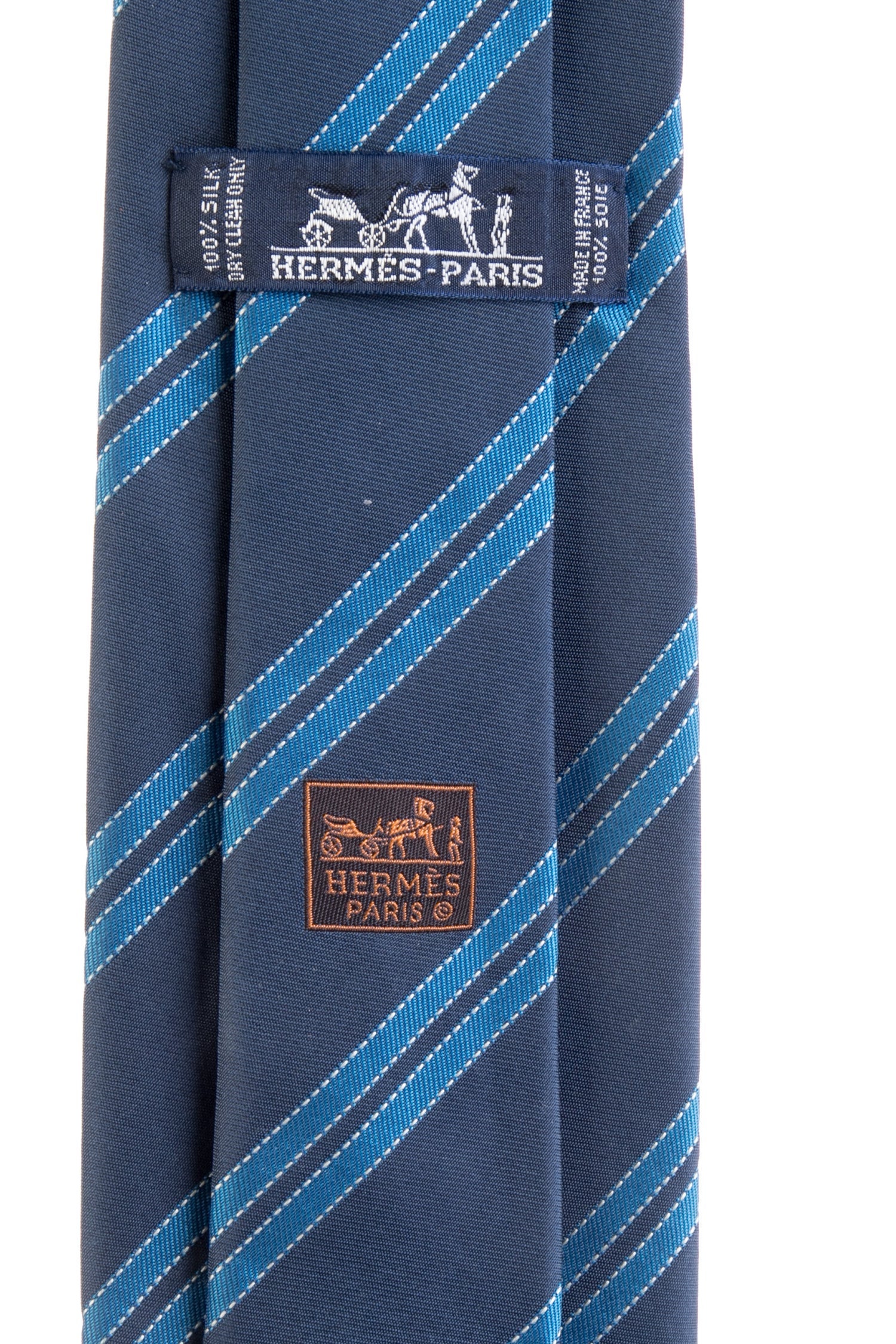 Hermès pattern silk tie