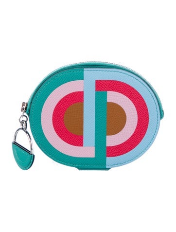 Pre-owned Hermes Epsom In-the-loop To Go Pouch In Blue