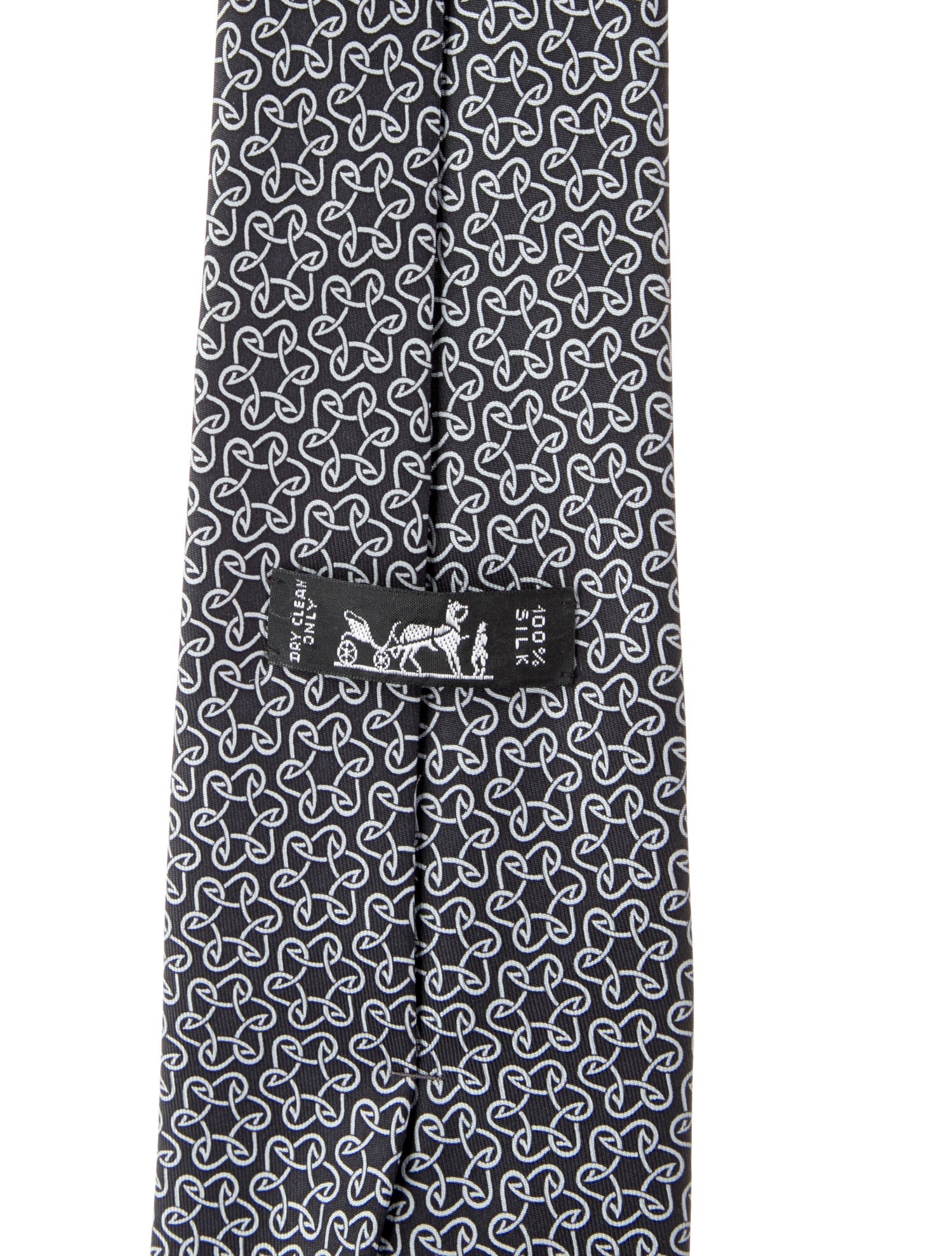 Hermès Silk Printed Tie