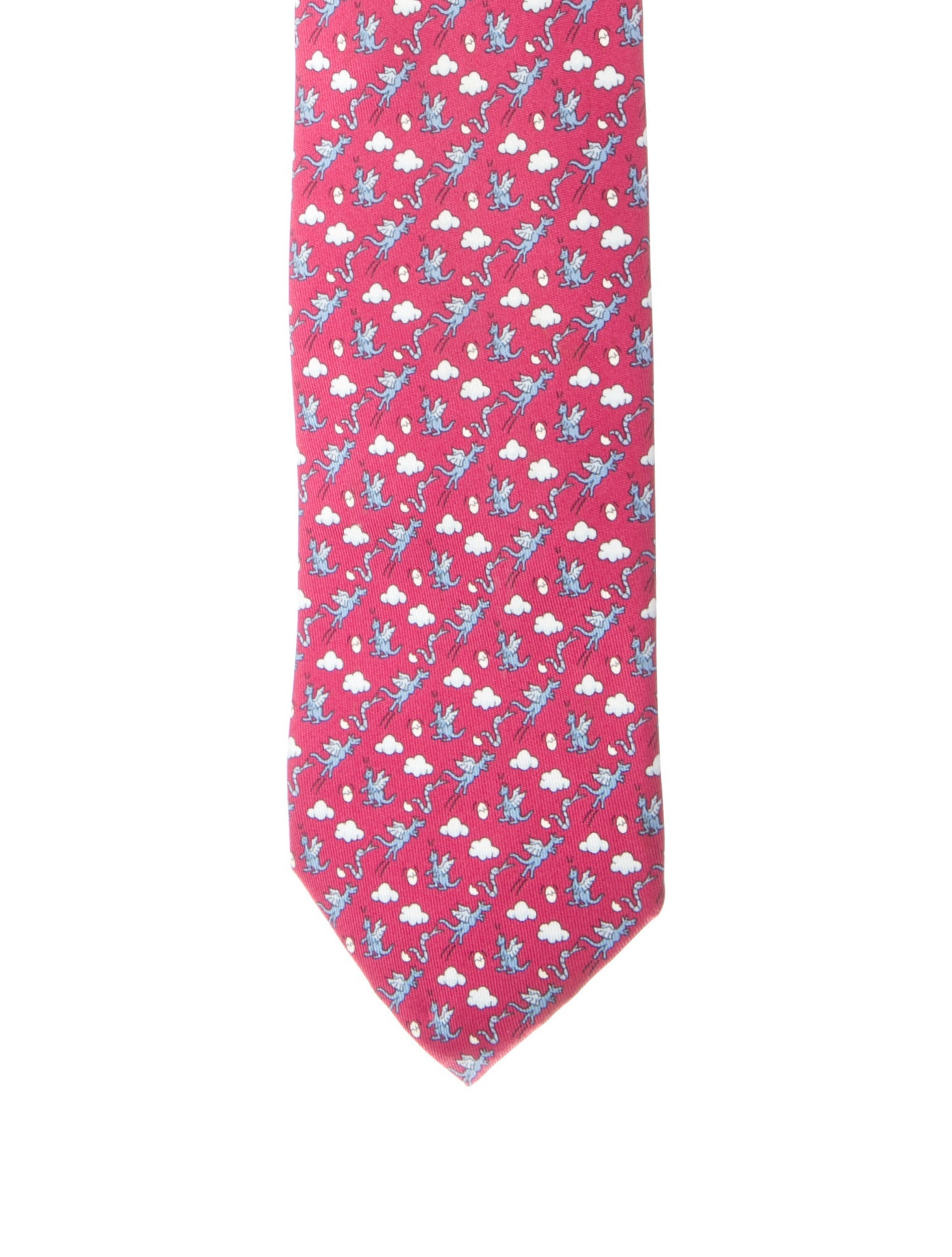 Hermès Silk Printed Tie