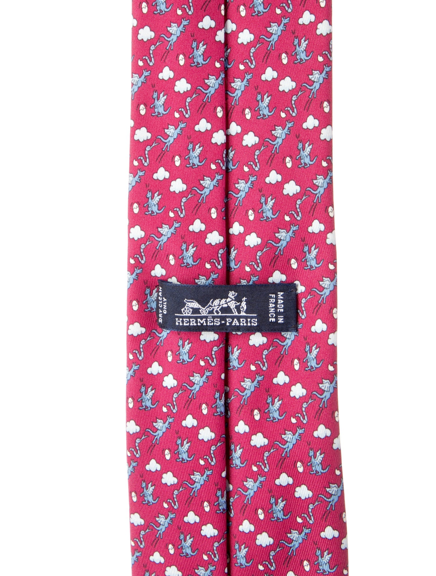 Hermès Silk Printed Tie