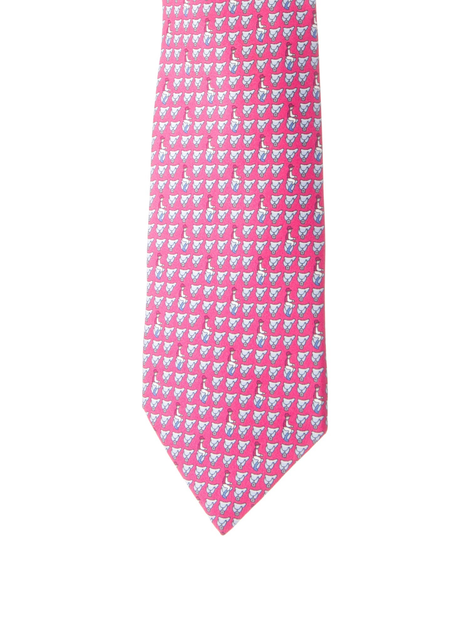 Hermès Silk Printed Tie