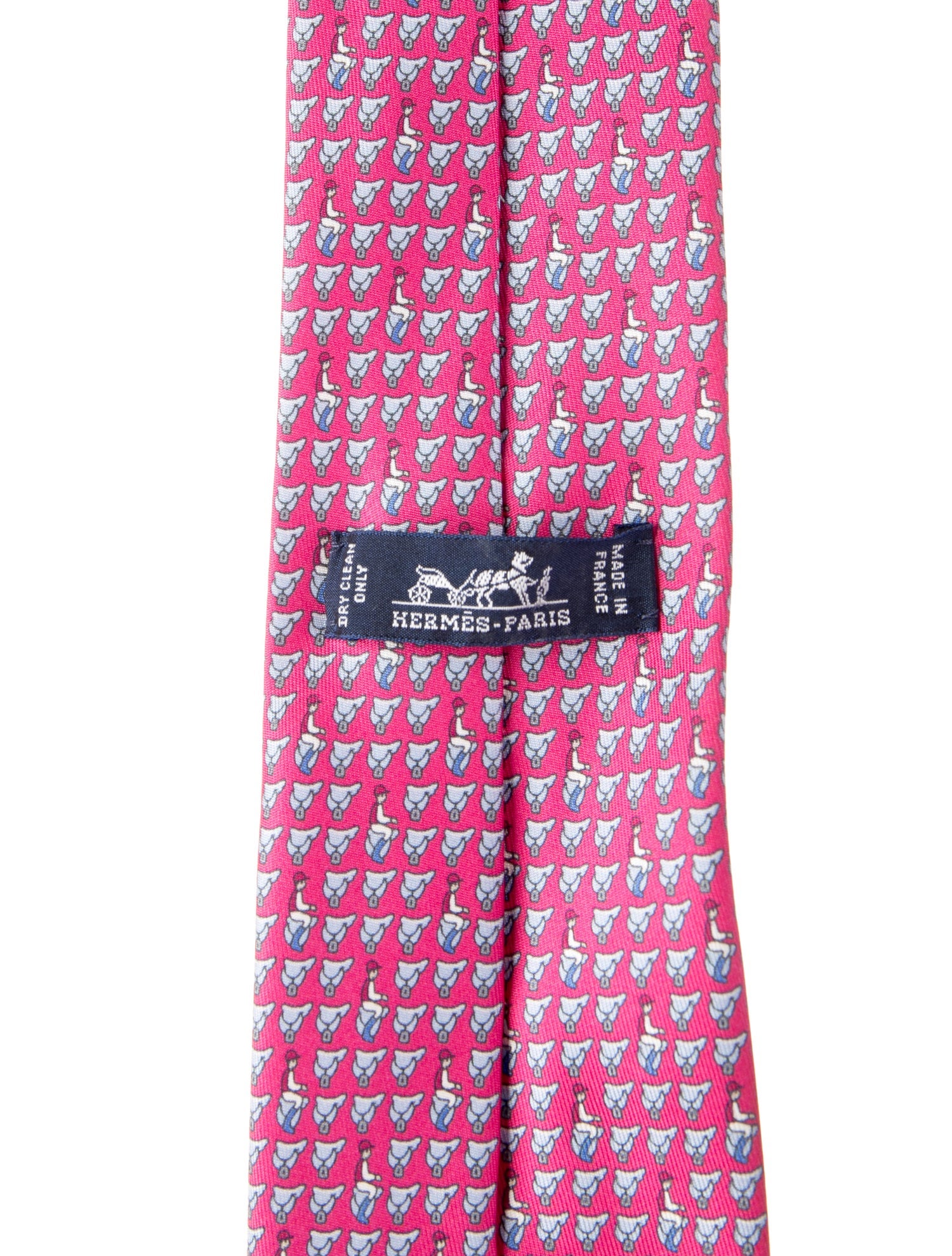 Hermès Silk Printed Tie