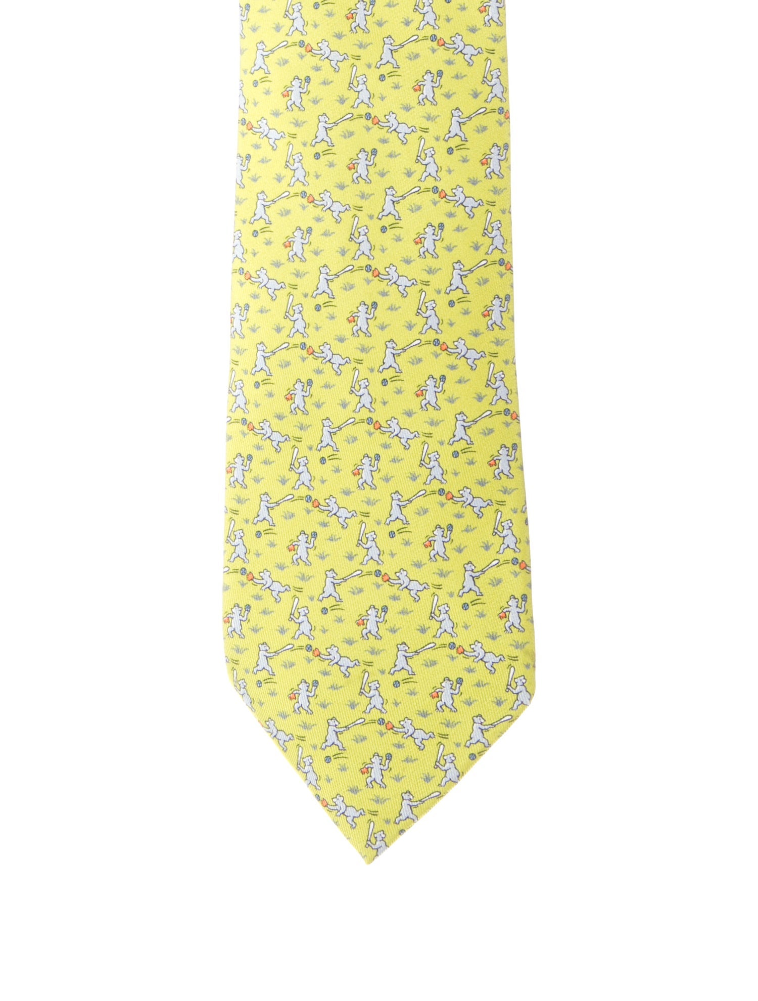Hermès Silk Printed Tie
