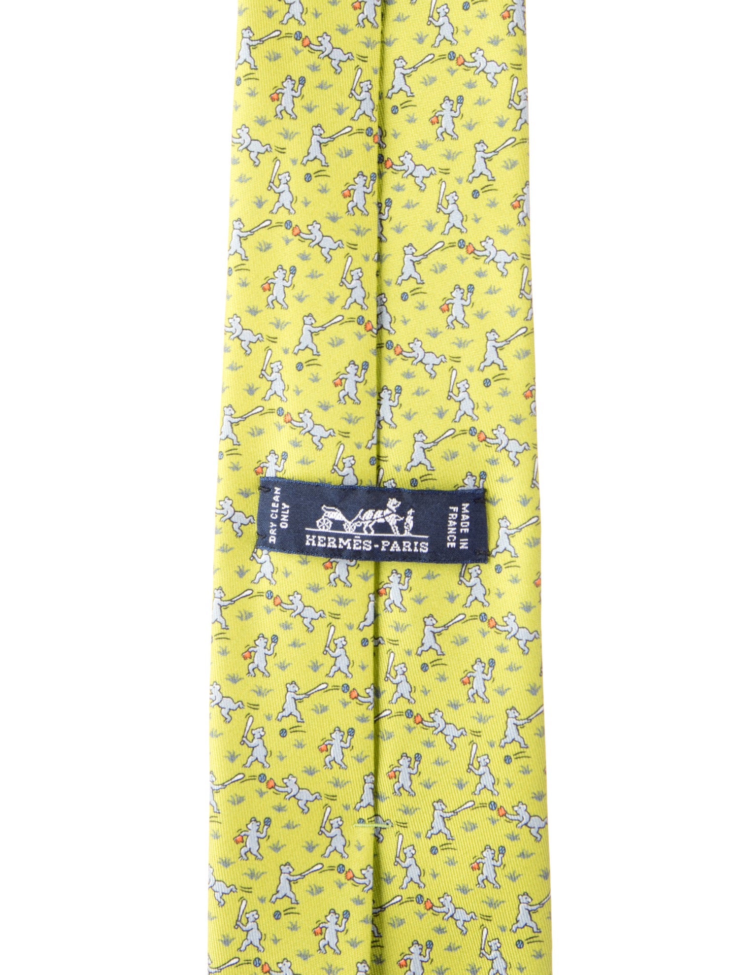 Hermès Silk Printed Tie