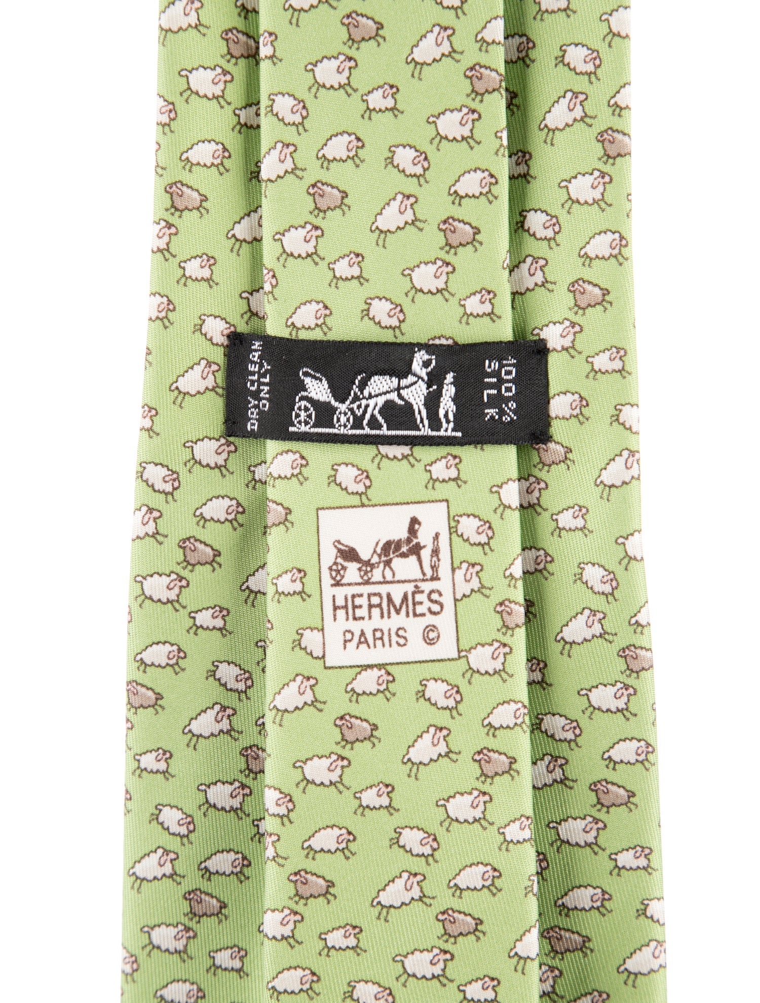 Hermès silk neck tie