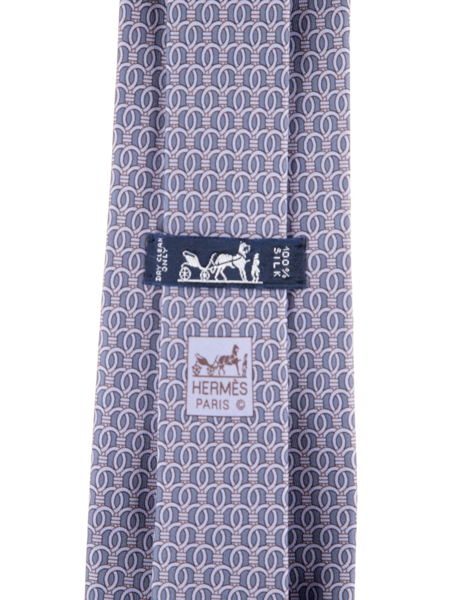 Hermès silk neck tie