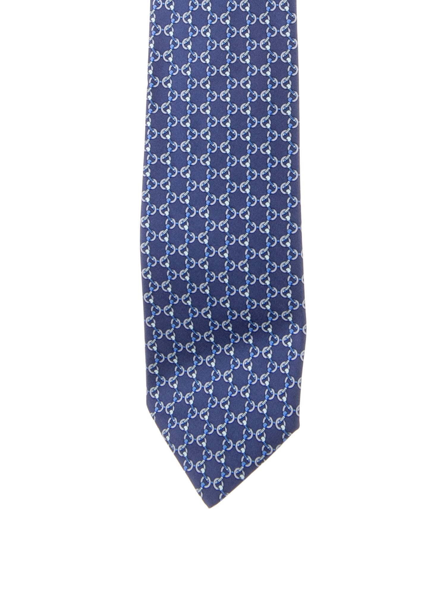 Hermès Printed Silk Tie