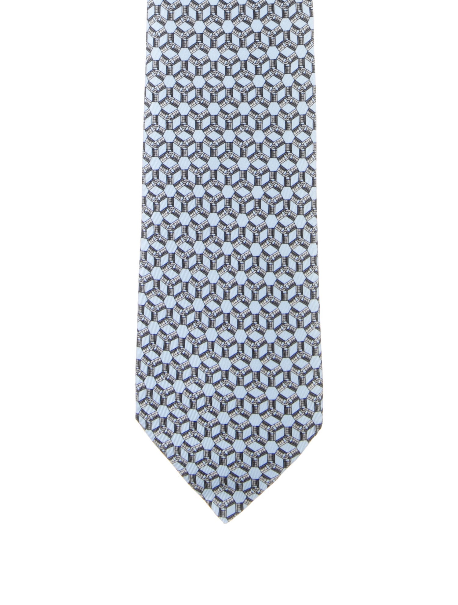 Hermès Printed Silk Tie w/Tags