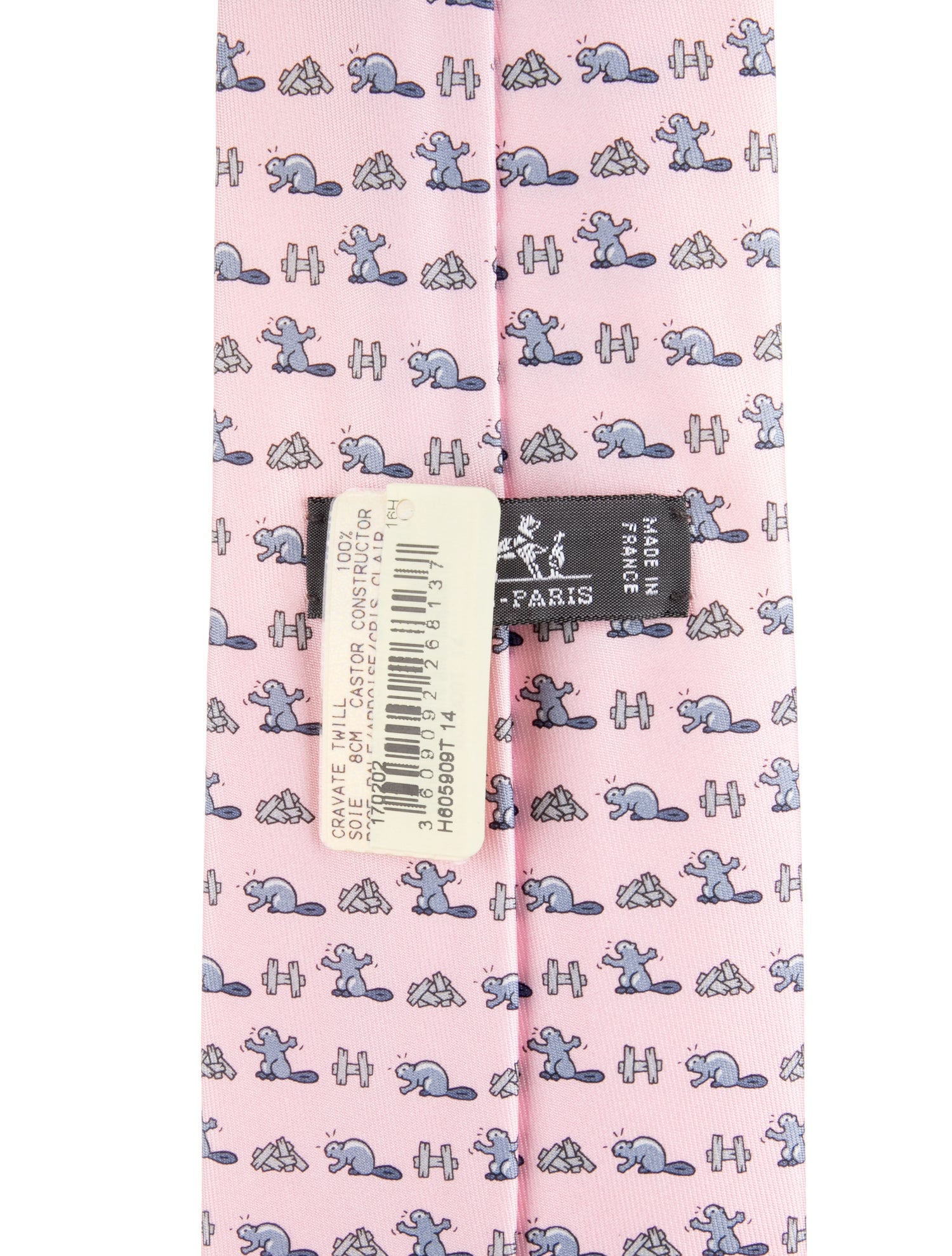 Hermès Printed Silk Tie w/Tags