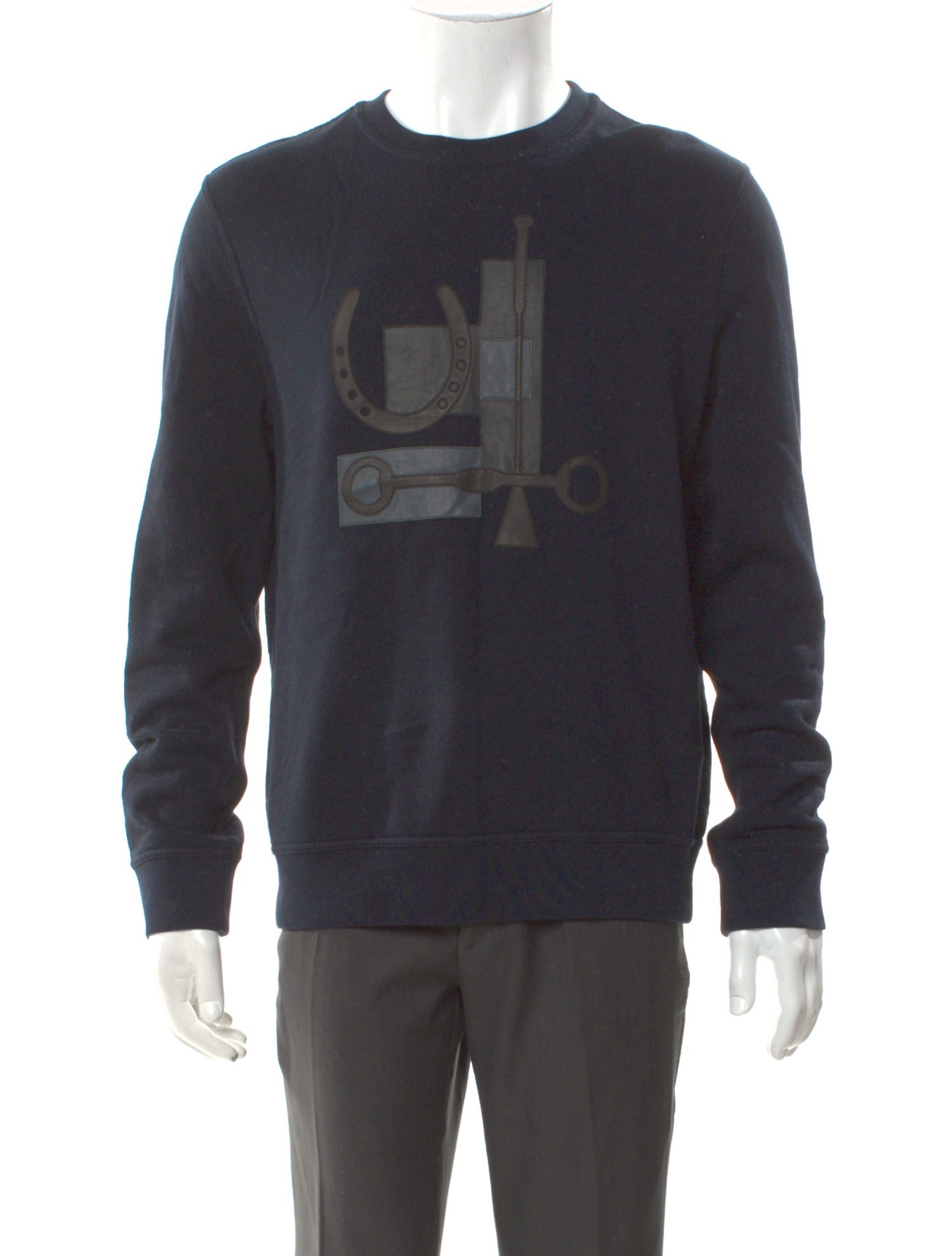 Hermès Graphic Print Crew Neck Pullover