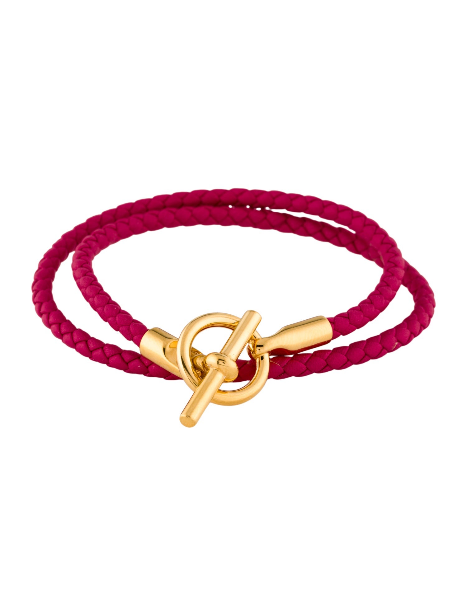 Hermès Leather Glenan Double Tour Wrap Bracelet
