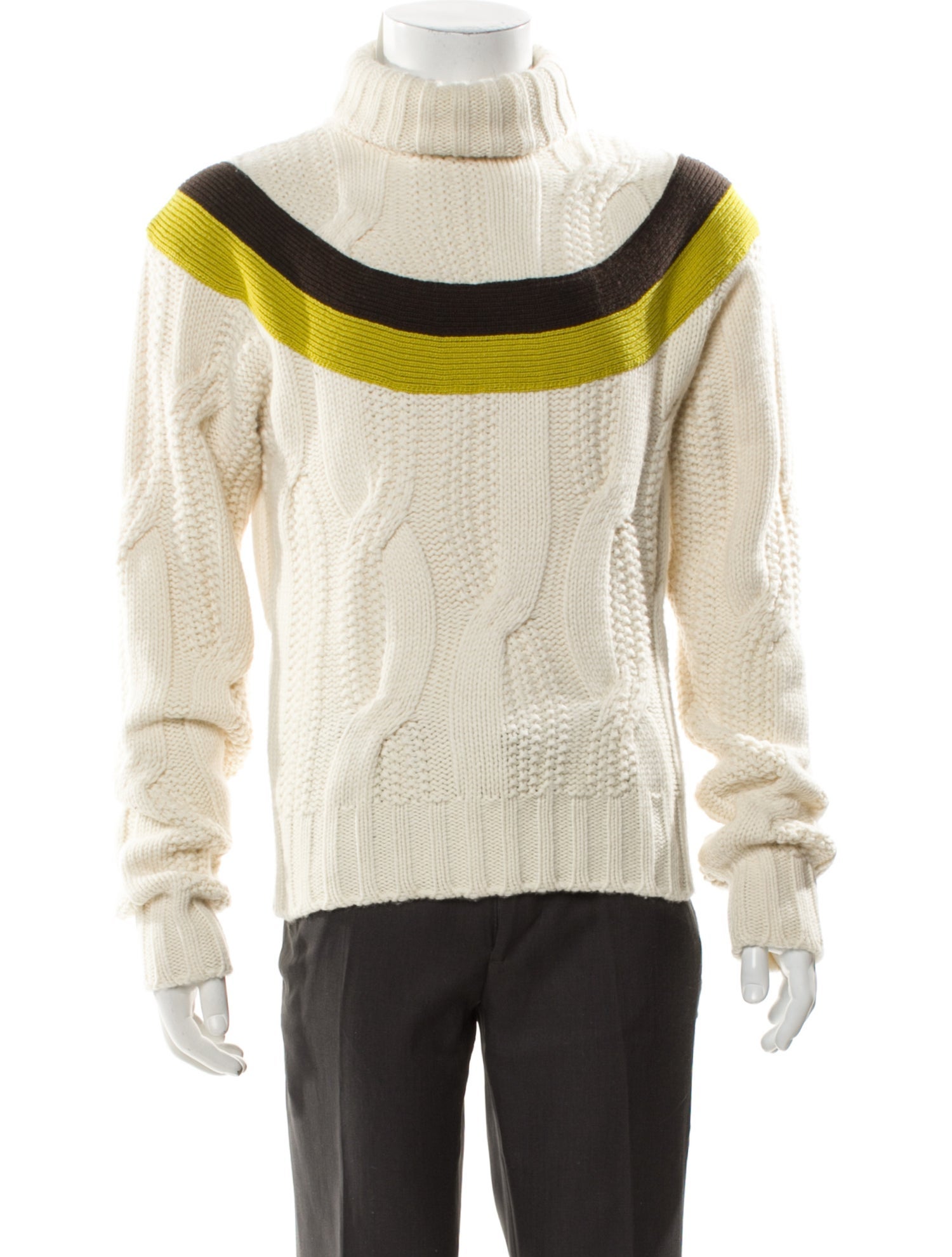 Hermès Virgin Wool Striped Pullover