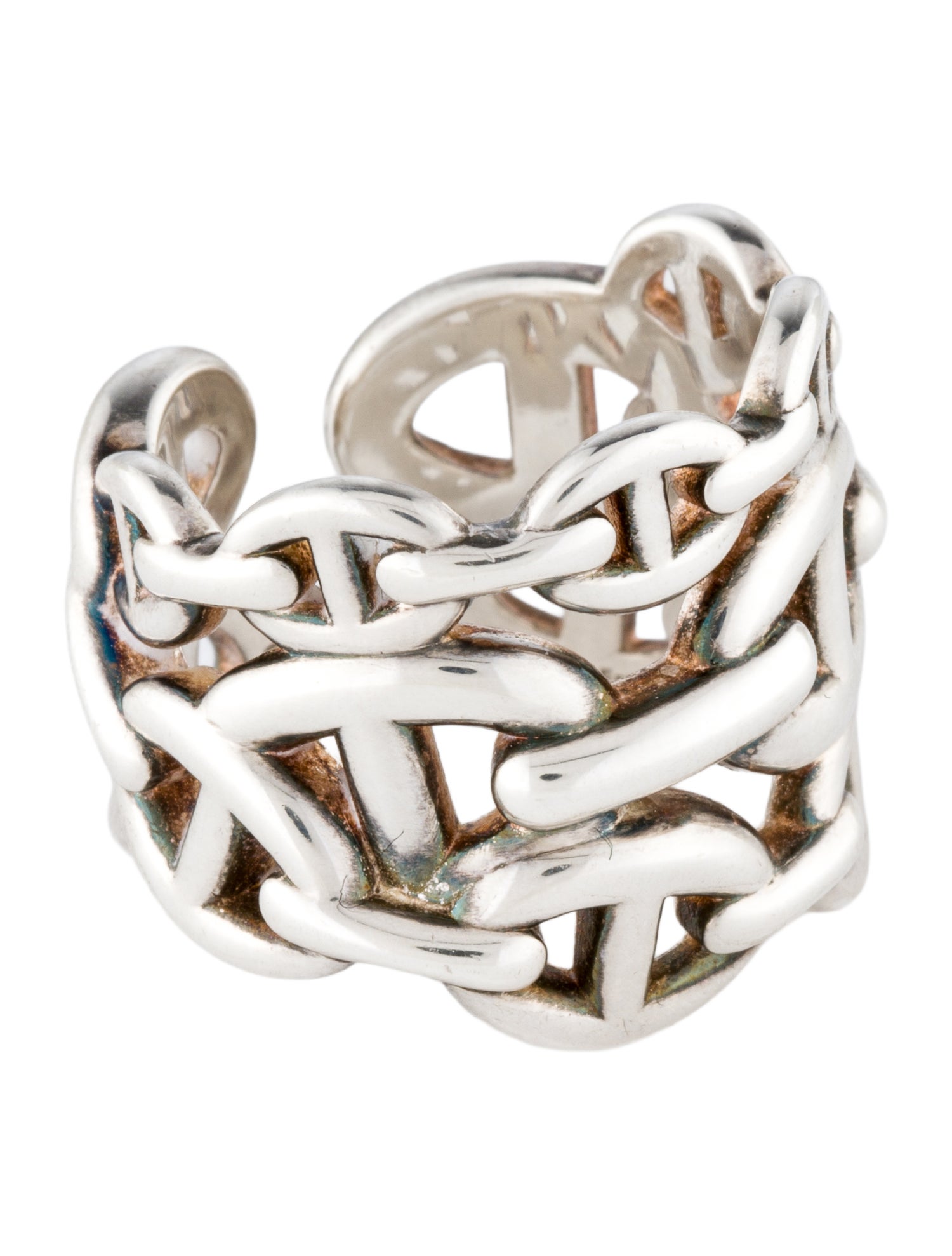 Hermès Chaine d'Ancre Enchainee Ring, Large Model