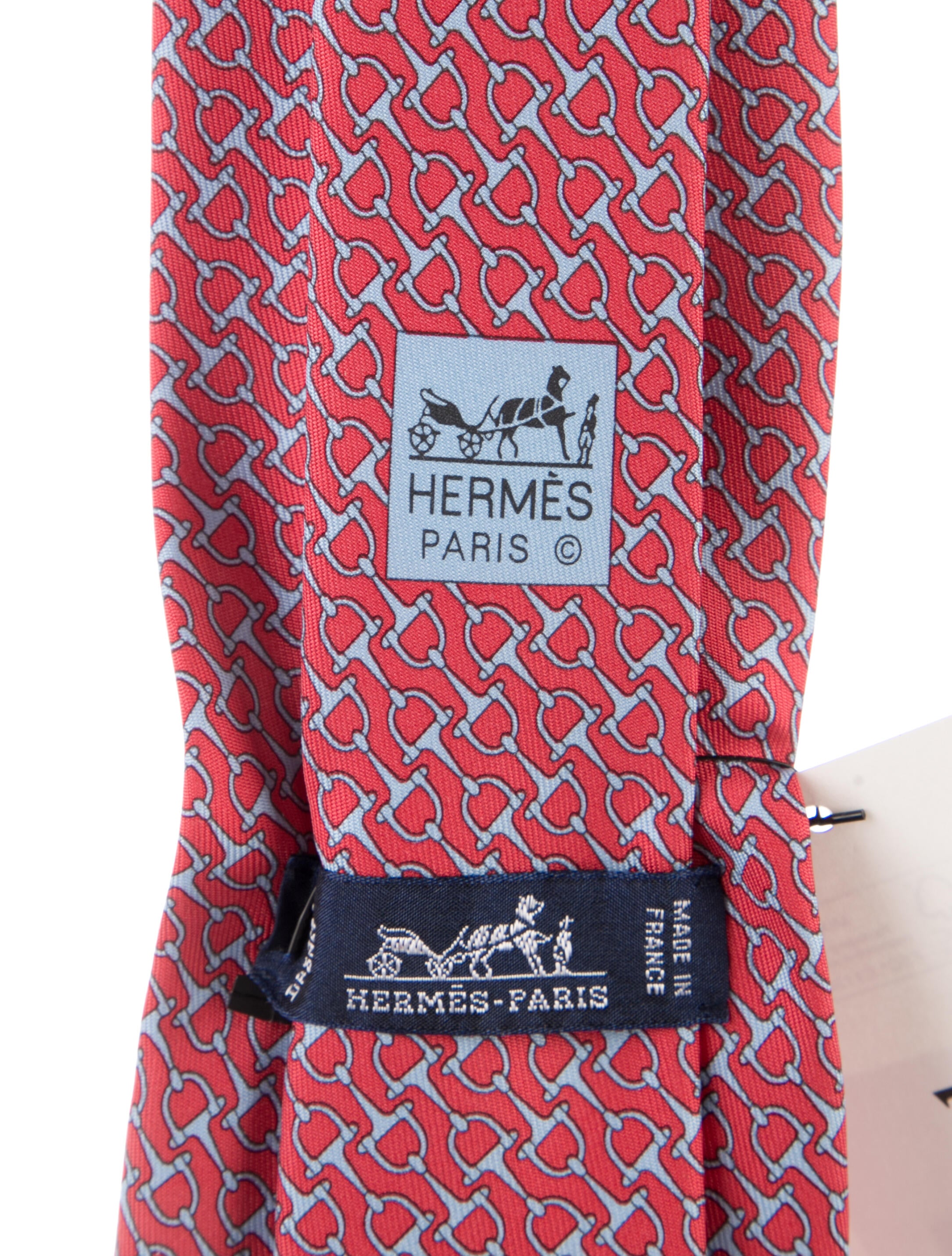 Hermès Pattern Print Silk Tie