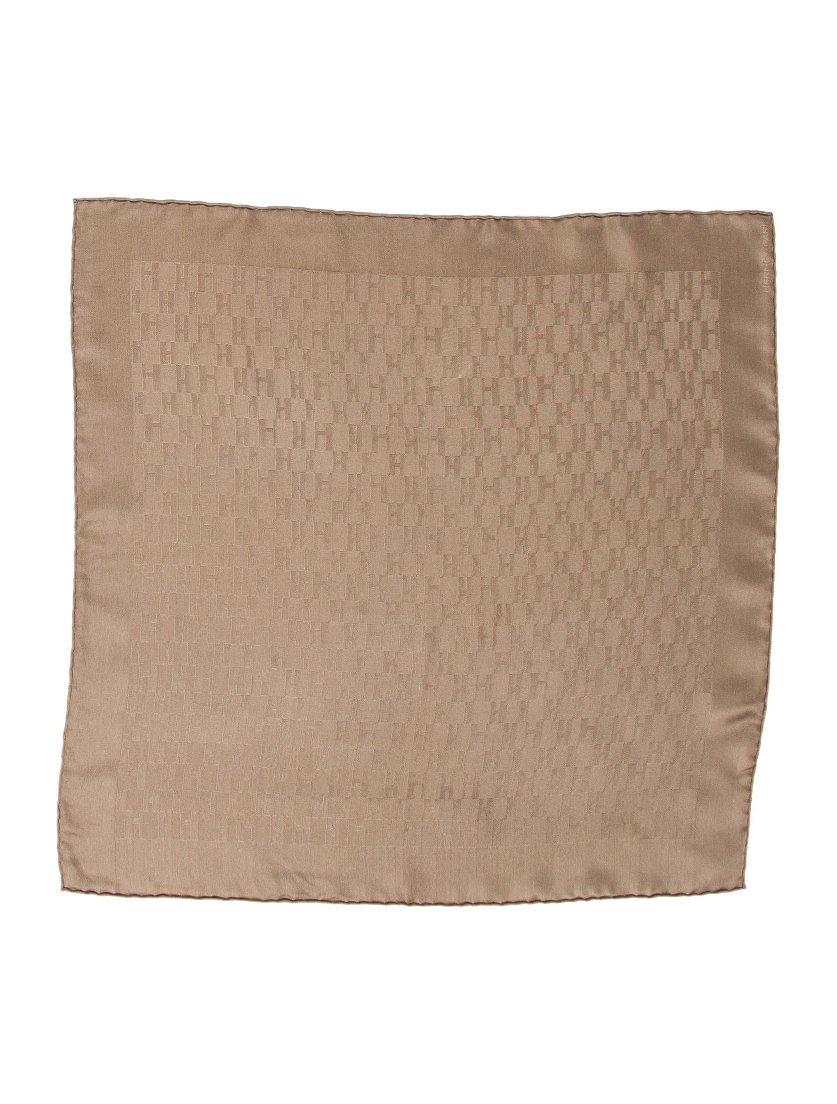 Hermès Grand H Silk Pocket Square