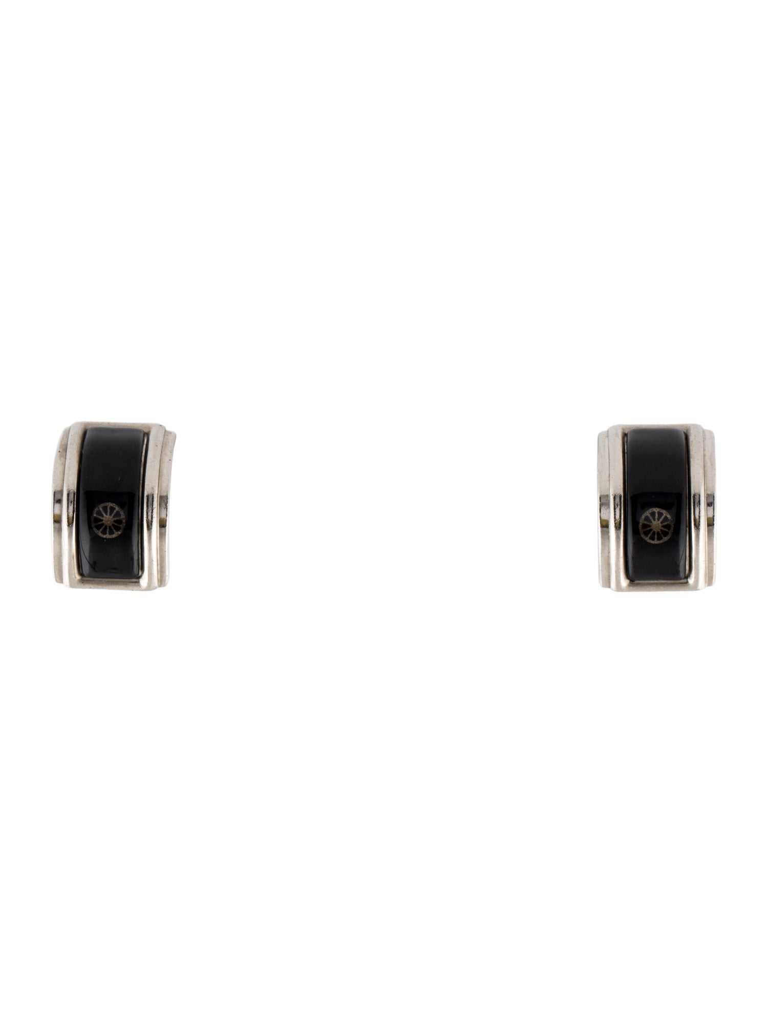 Hermès Vintage Enamel Clip-On Earrings