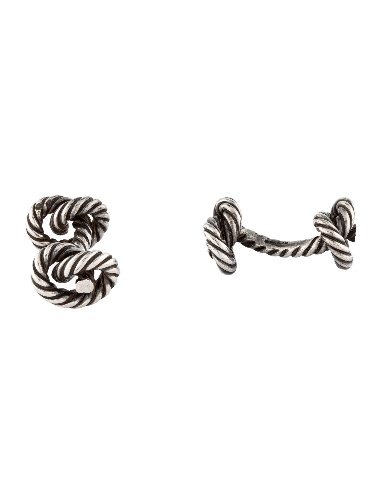 Hermès Vintage George L'enfant Noeuds Marins Cufflinks