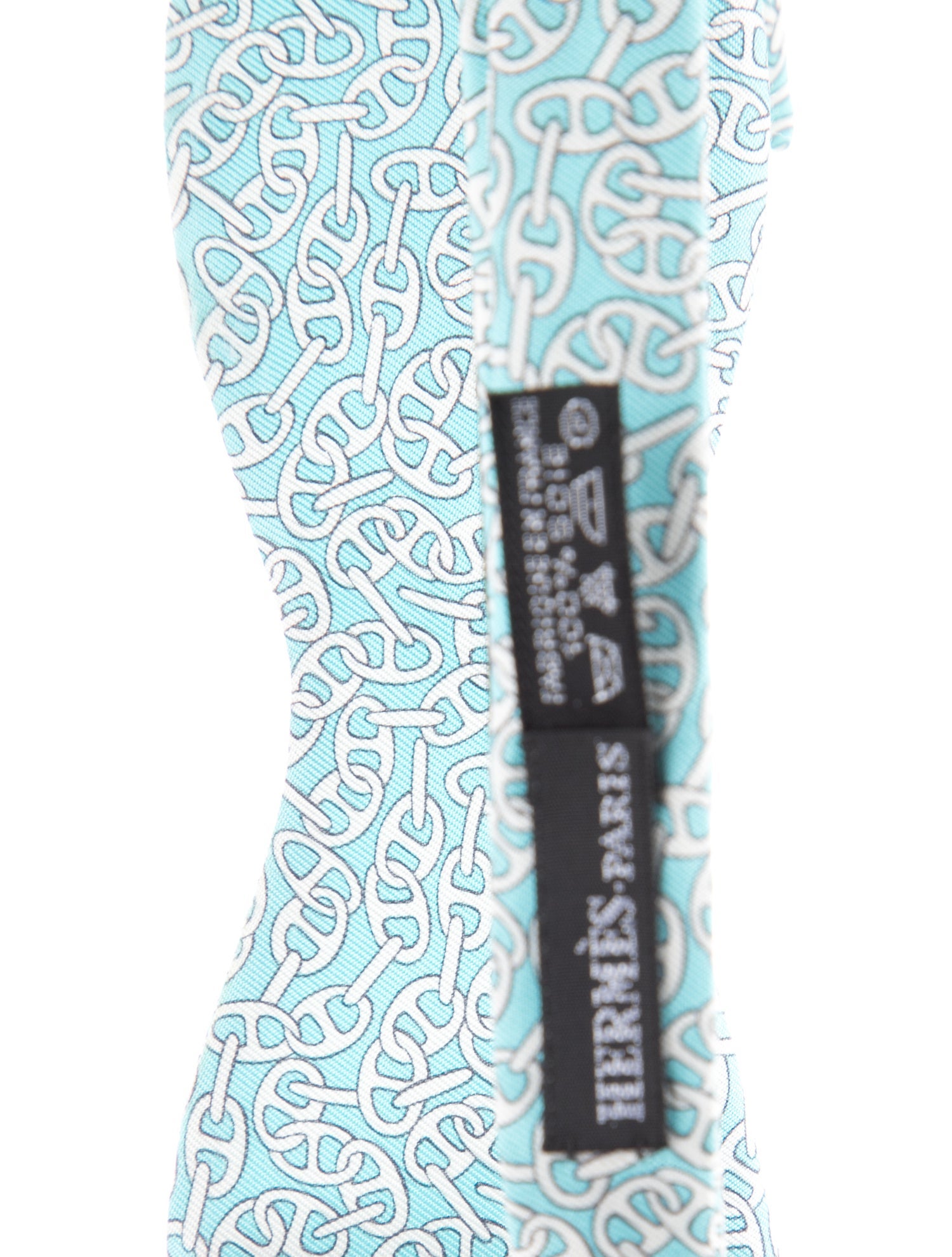 Hermès Mens' Blue Silk Tie