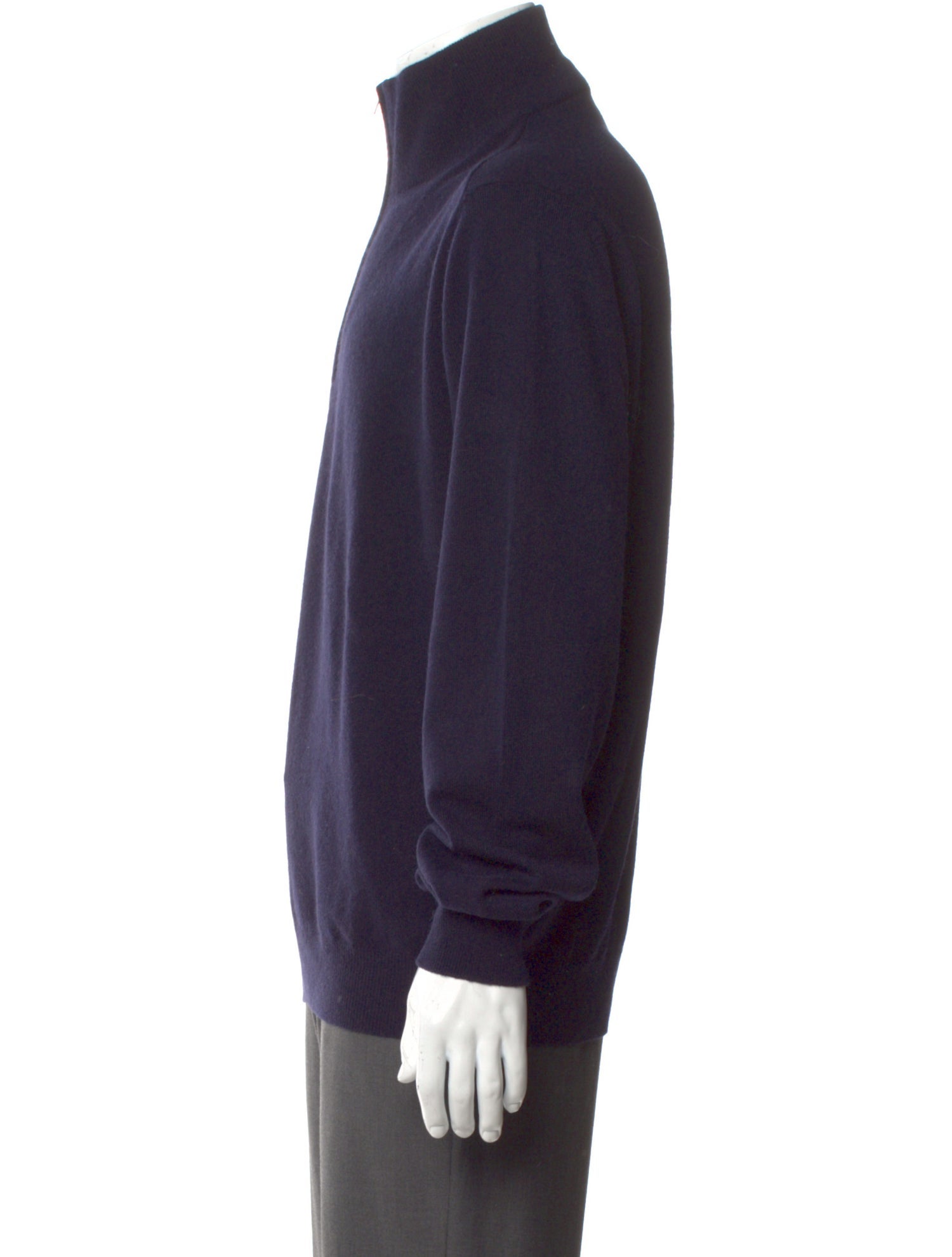 Hermès Mock Neck Long Sleeve Pullover