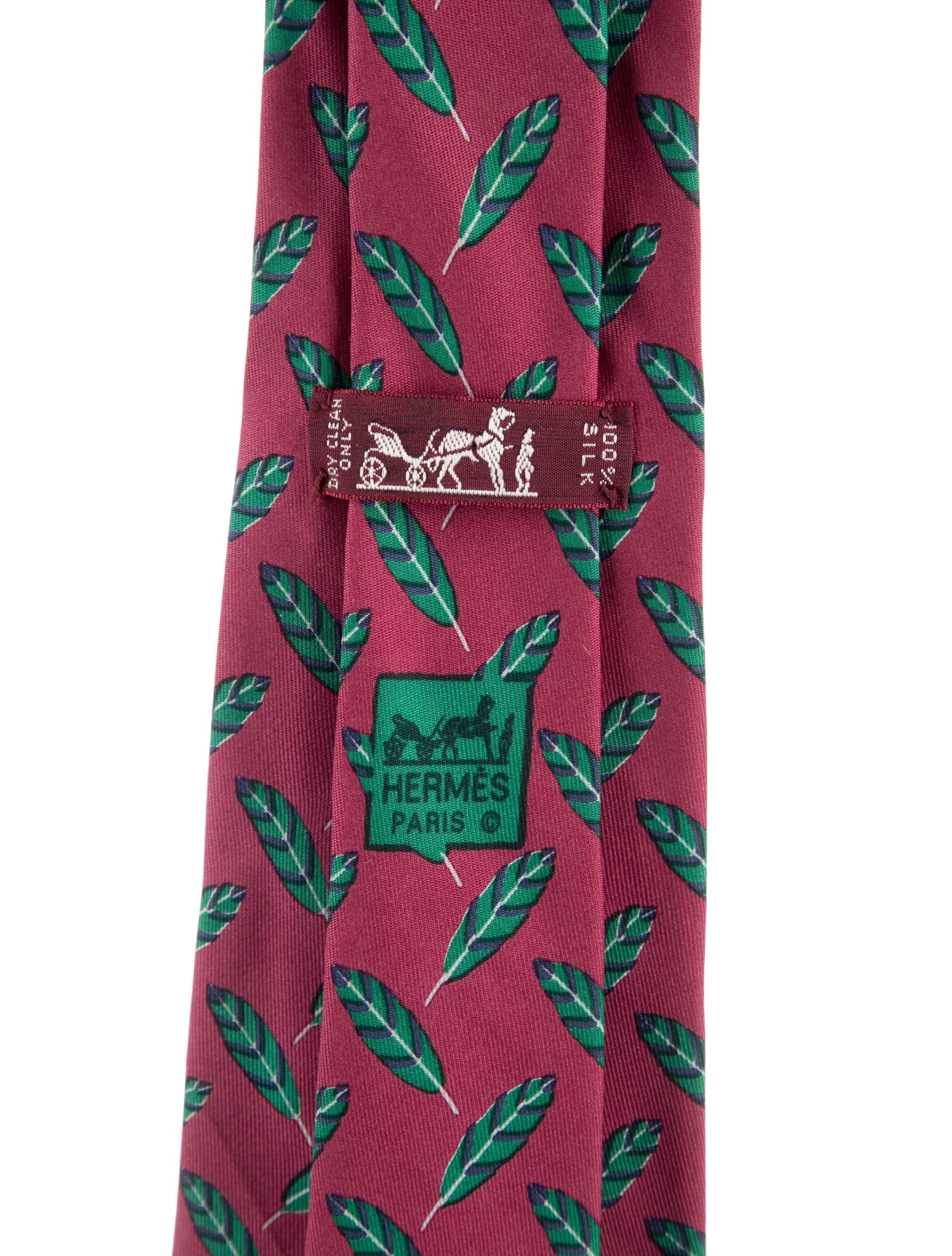 Hermès Silk Printed Tie