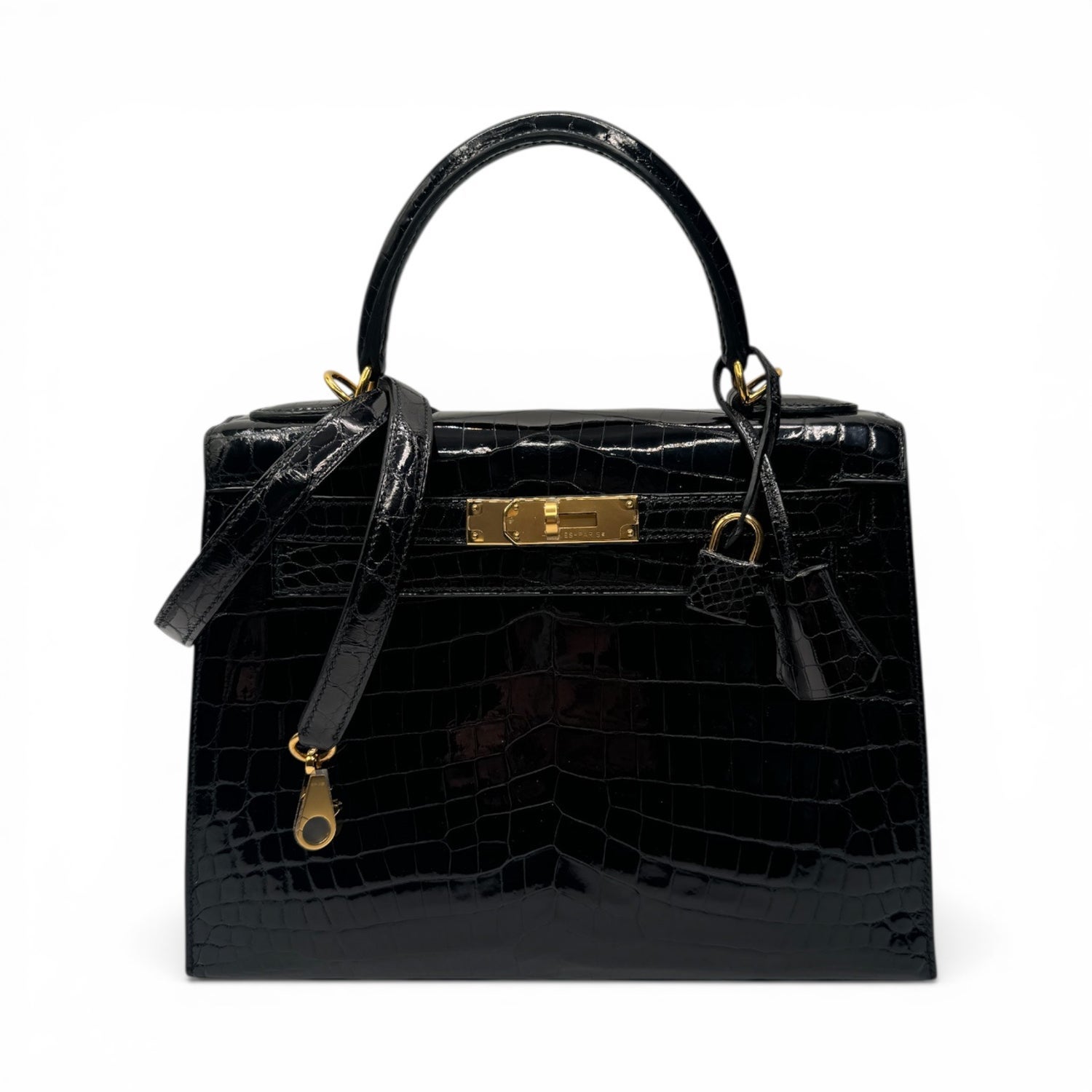 Hermès Shiny Niloticus Crocodile Kelly 28