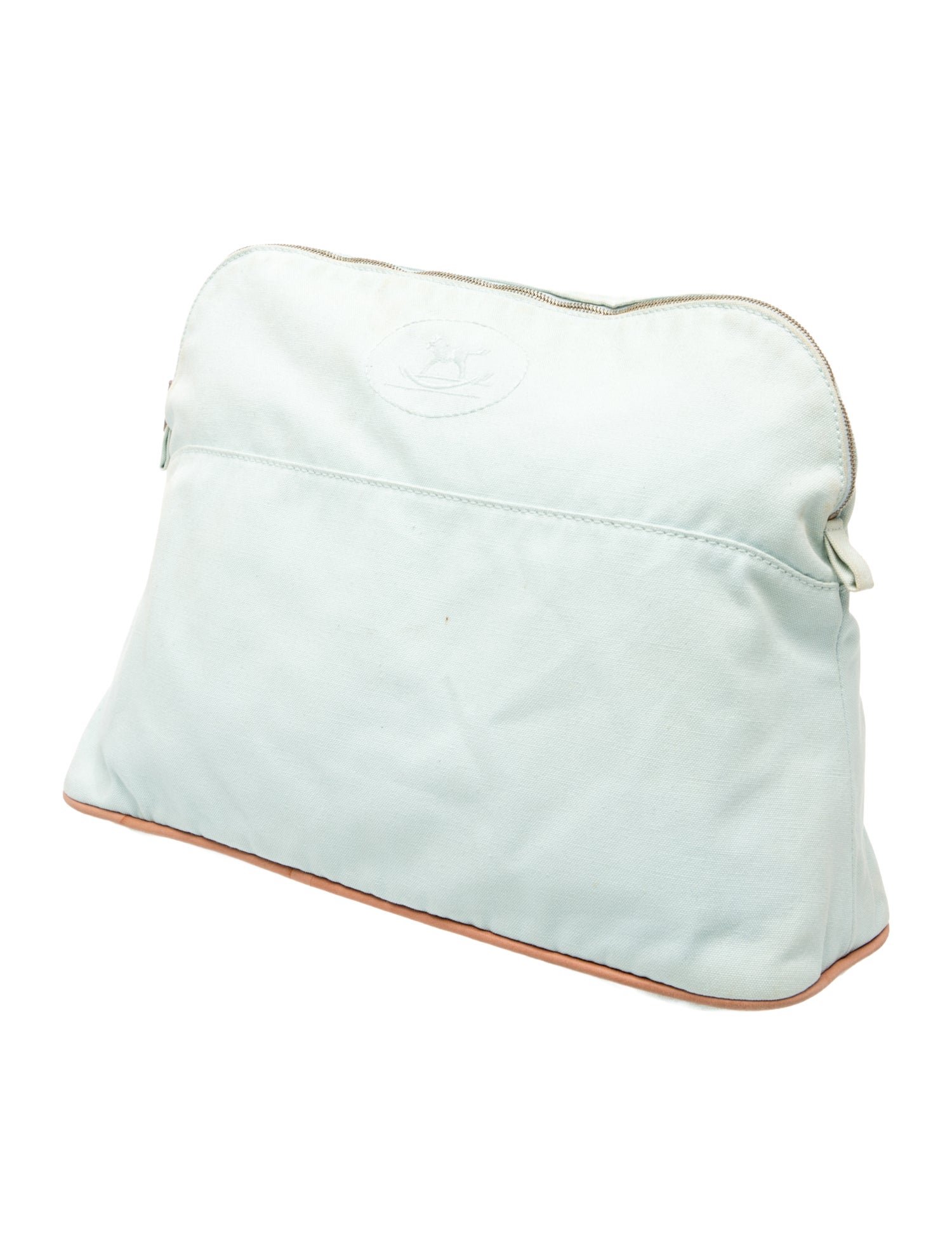 Hermès Toile Baby Bolide Travel Case GM