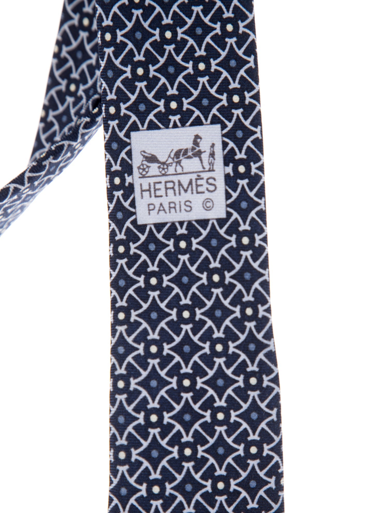 Hermès Silk Patterned Tie