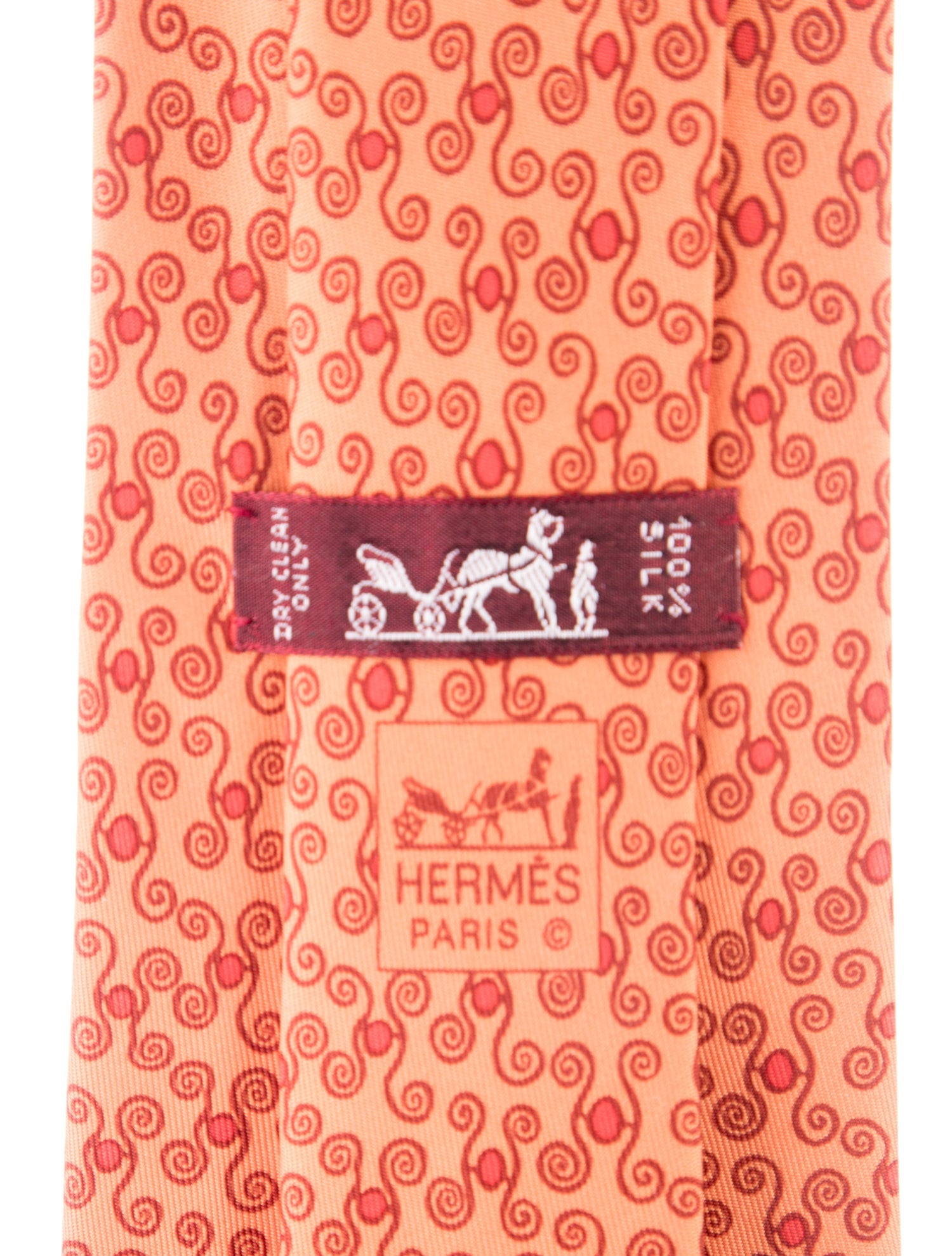 Hermès Silk Printed Tie