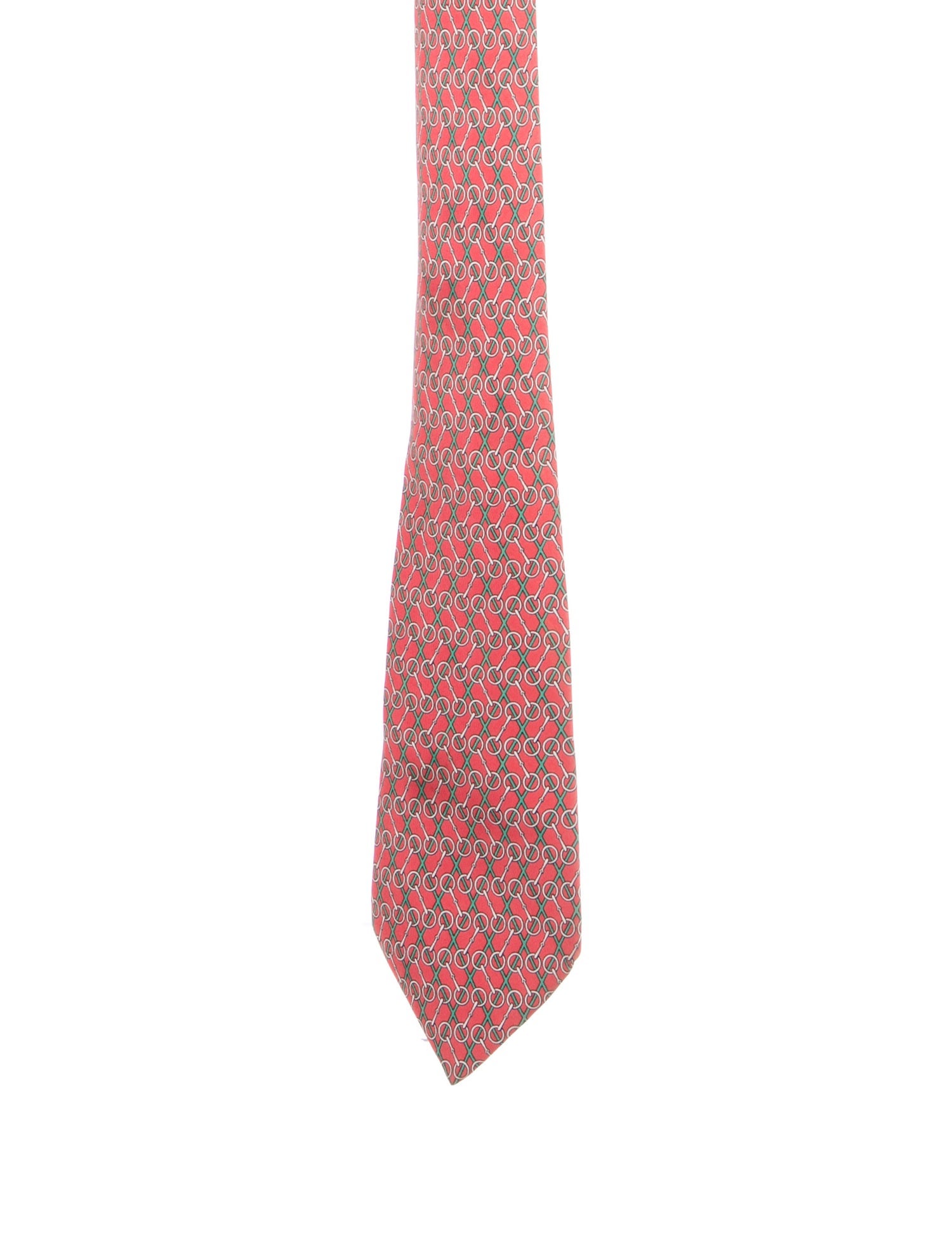 Hermès Pattern Print Silk Tie