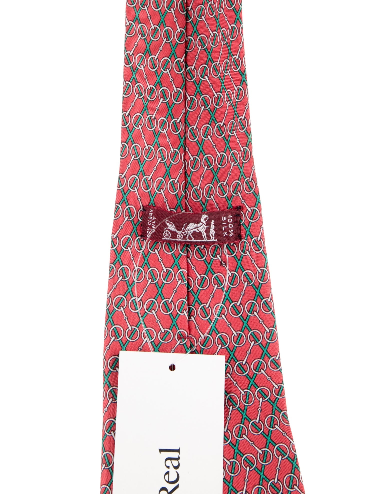 Hermès Pattern Print Silk Tie